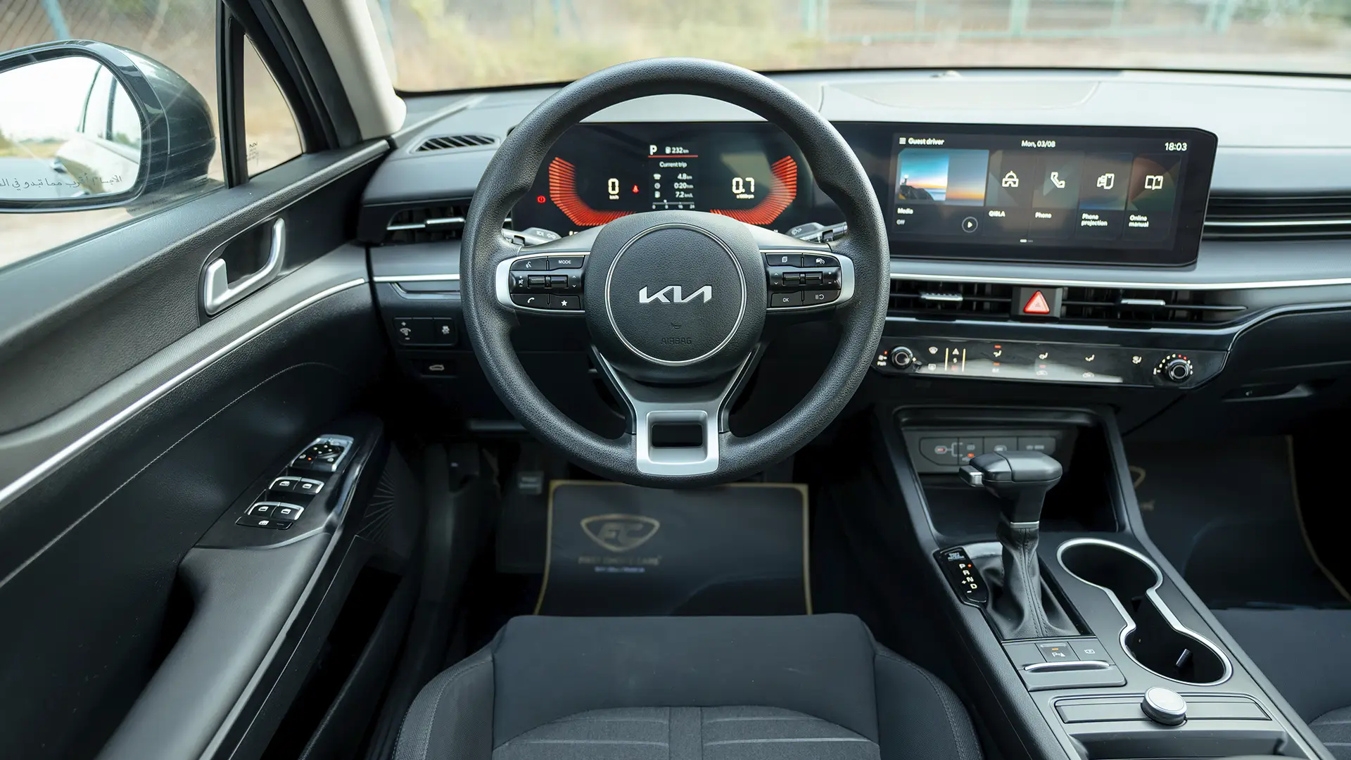 Used 2024 Kia K5 LX in Grey – Steering Wheel & Instrument Cluster for Sale at First Choice Cars Dubai Sharjah