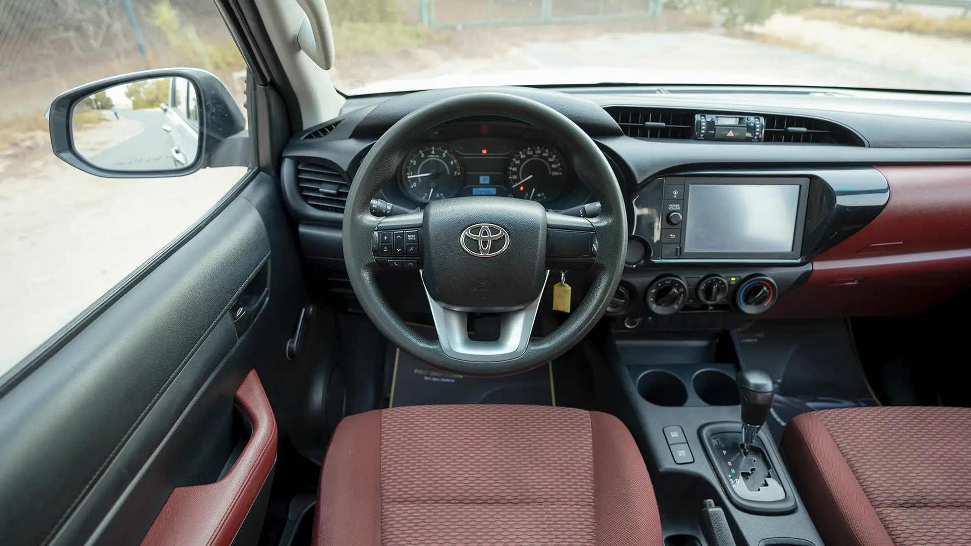Used 2021 Toyota Hilux GLX Double Cabin in White – Steering Wheel & Instrument Cluster for Sale at First Choice Cars Dubai Sharjah