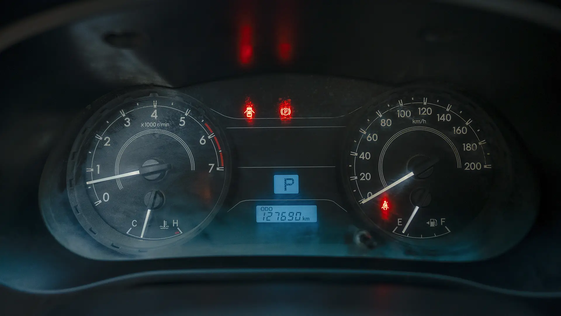 Used 2022 Toyota Hilux GLX Double Cabin in White – Odometer / Mileage Reading View for Sale at First Choice Cars Dubai Sharjah