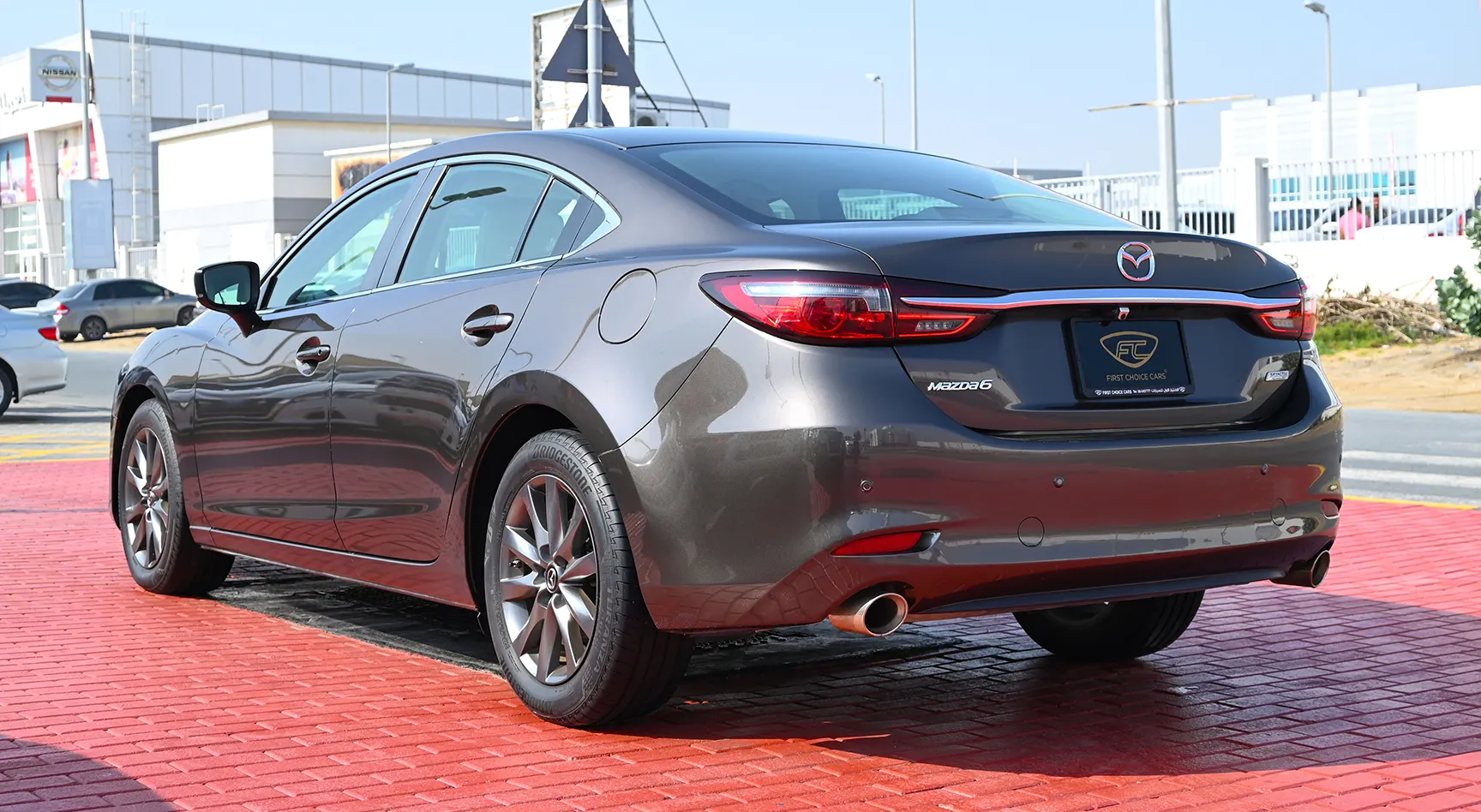 Used 2019 Mazda 6 S Grade Grey – Left Back Diagonal (45°) View at First Choice Cars Sharjah