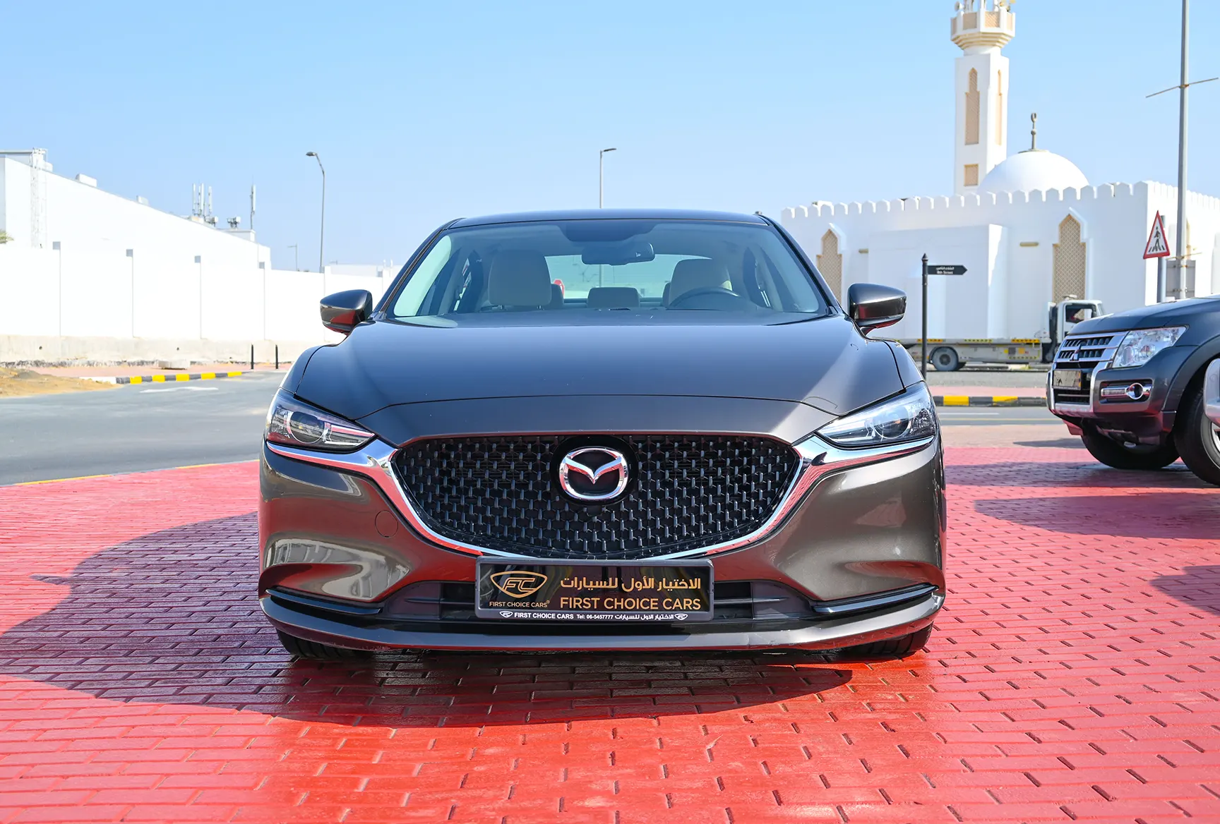Used 2019 Mazda 6 S Grade Grey – Front View at First Choice Cars Sharjah