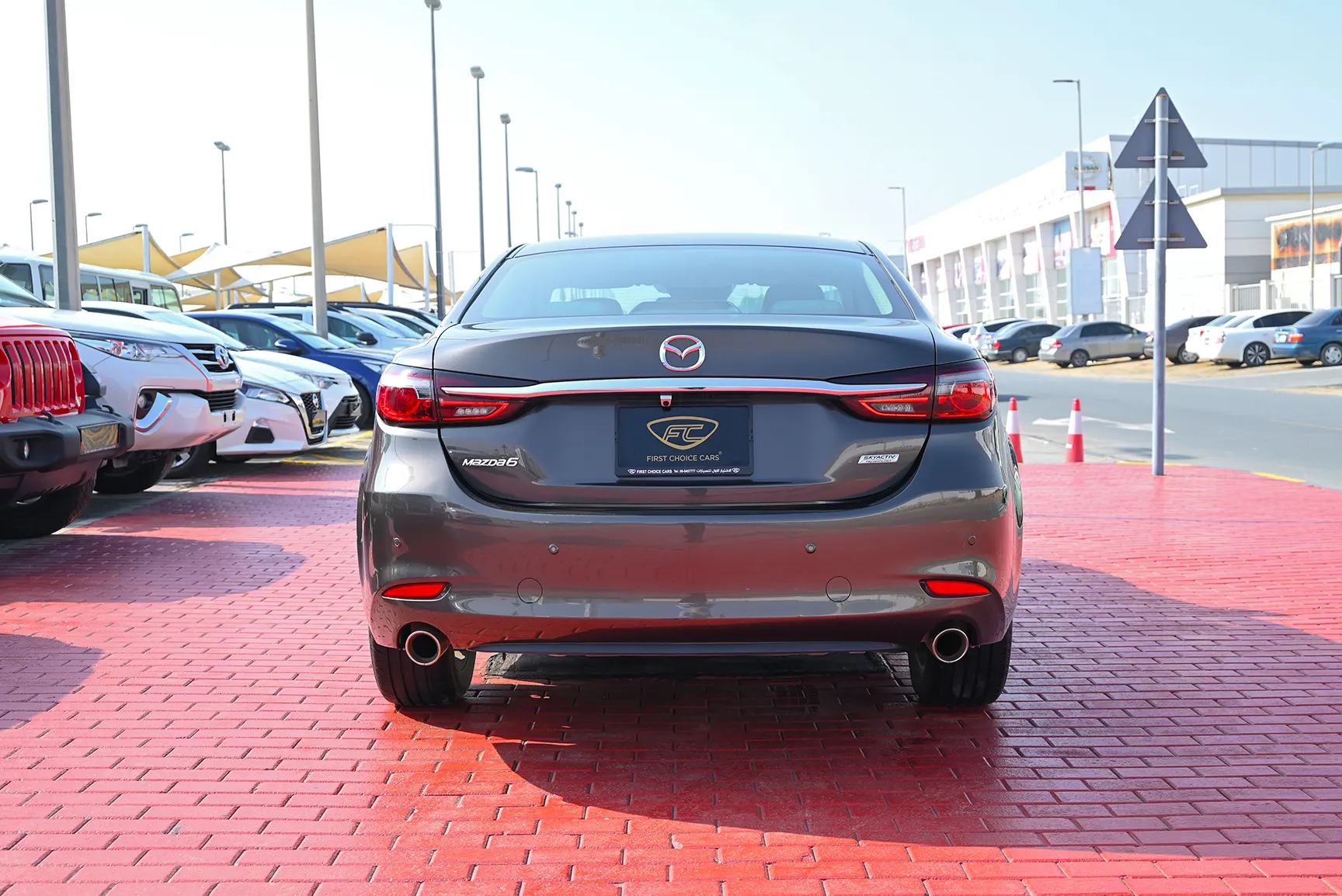 Used 2019 Mazda 6 S Grade Grey – Back/Rear View at First Choice Cars Sharjah