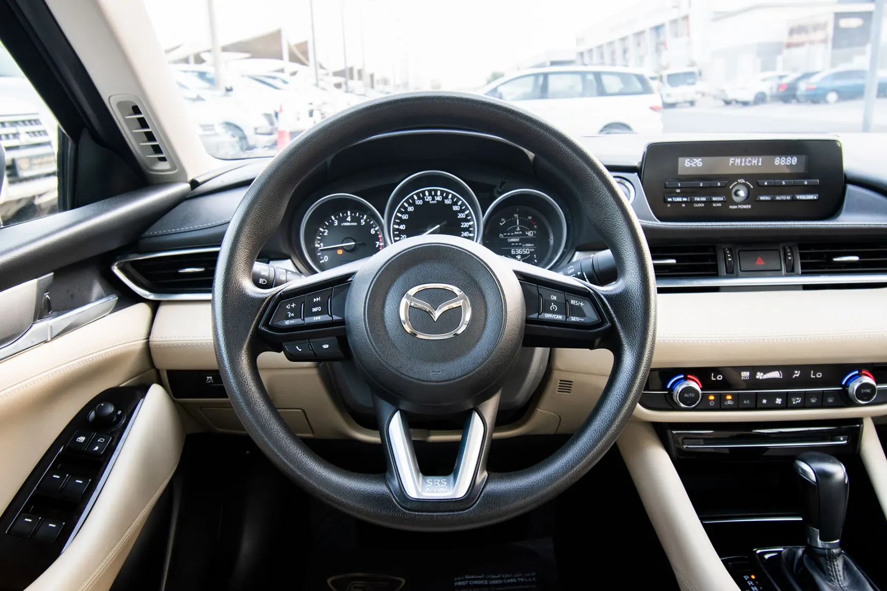 Used 2019 Mazda 6 S Grade Grey – Driver Side Dashboard & Steering View at First Choice Cars Sharjah