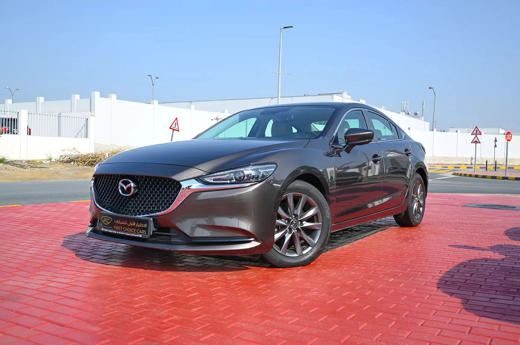 Used 2019 Mazda 6 S Grade Grey – Left Front Diagonal (45°) View at First Choice Cars Sharjah