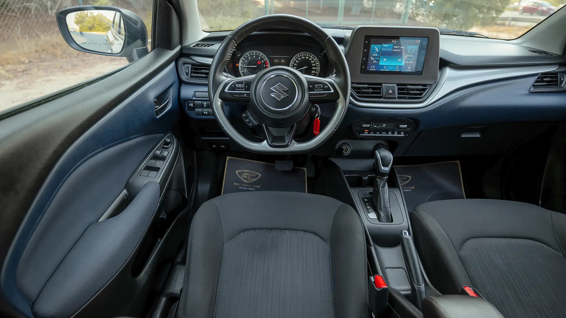 Used 2025 Suzuki Baleno GL in Silver – Steering Wheel & Instrument Cluster for Sale at First Choice Cars Dubai Sharjah