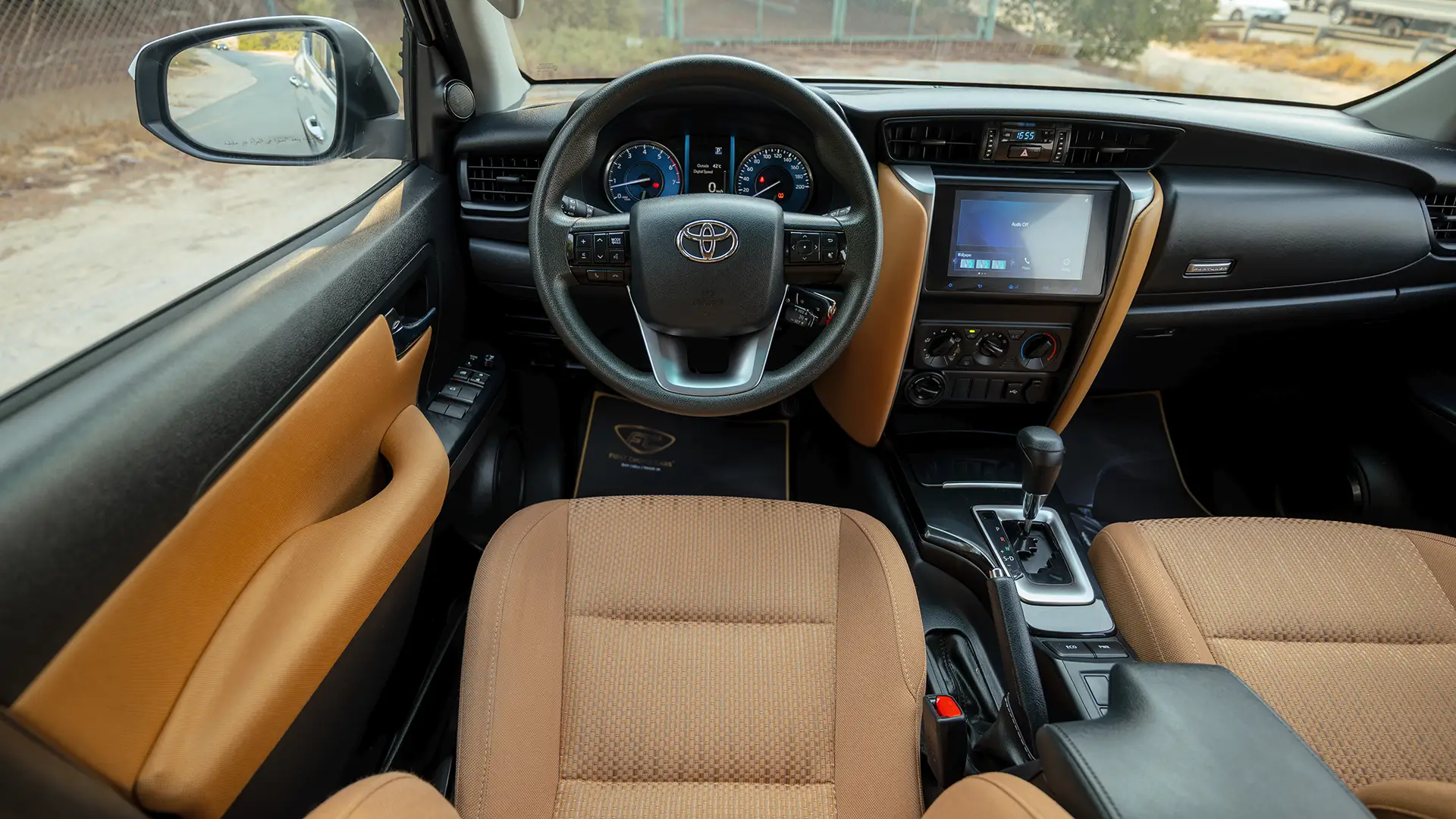 Used 2025 Toyota Fortuner EXR in White – Steering Wheel & Instrument Cluster for Sale at First Choice Cars Dubai Sharjah