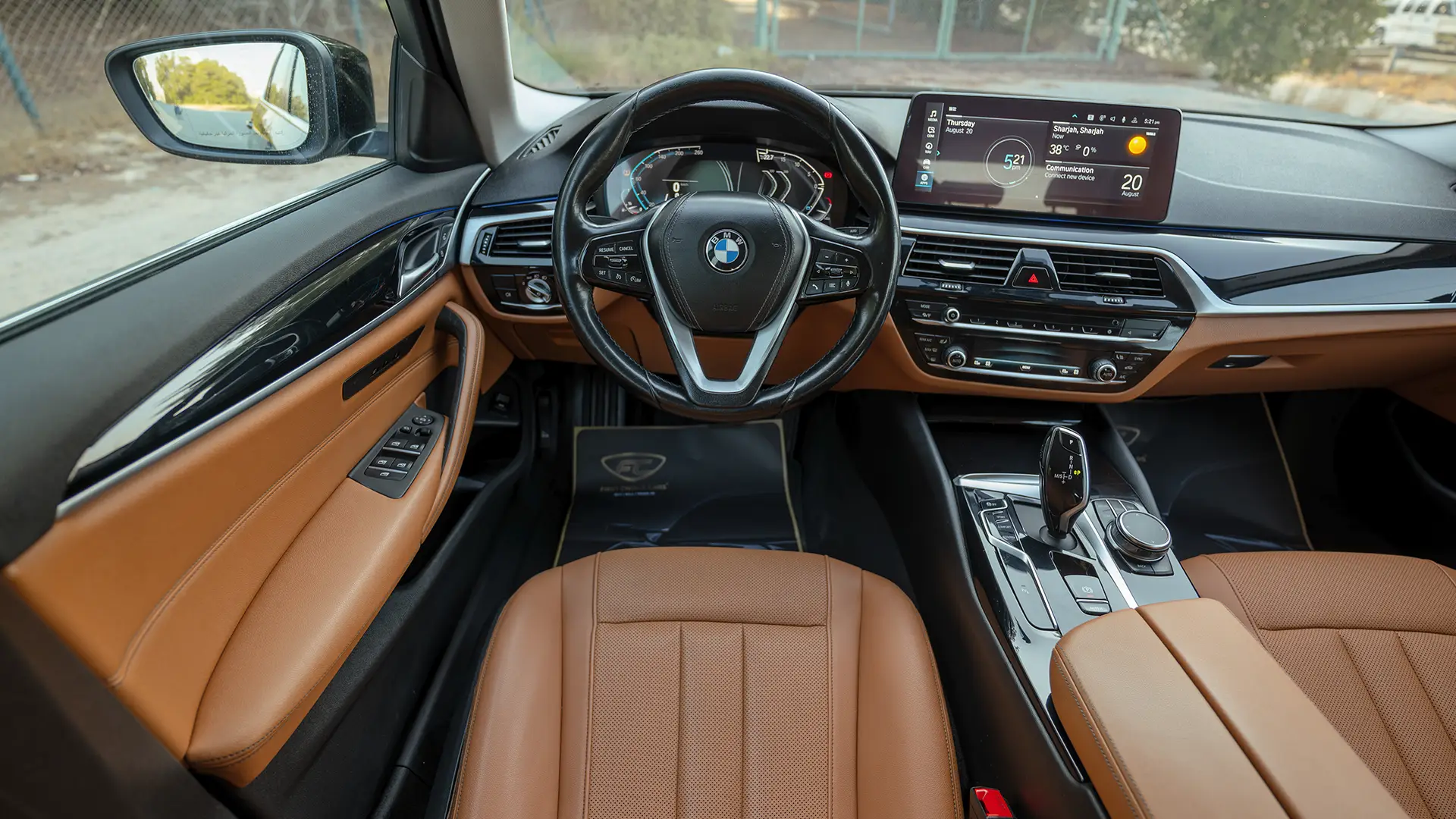 Used 2023 BMW 5-Series 520i in Black – Steering Wheel & Instrument Cluster for Sale at First Choice Cars Dubai Sharjah