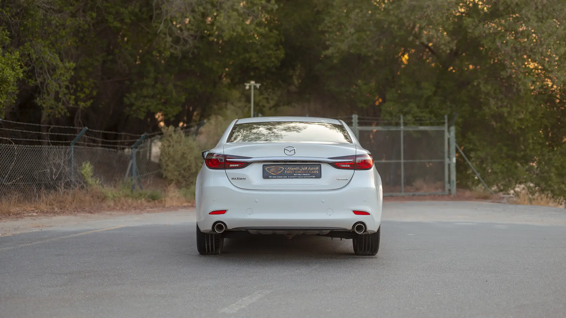 Used 2024 Mazda 6 Pure in White – Back/Rear View for Sale at First Choice Cars Dubai Sharjah