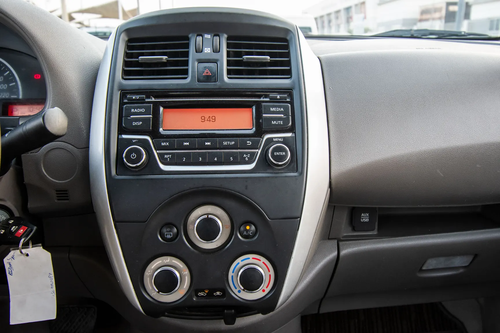 Used 2018 Nissan Sunny S White – Infotainment / Touchscreen System at First Choice Cars Sharjah