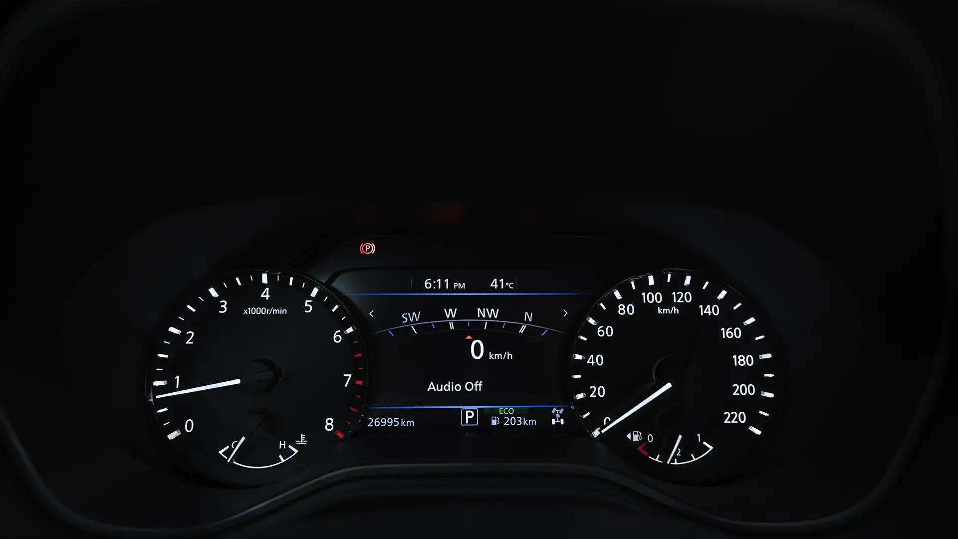 Used 2023 Nissan Xterra Platinum in Grey – Odometer / Mileage Reading View for Sale at First Choice Cars Dubai Sharjah