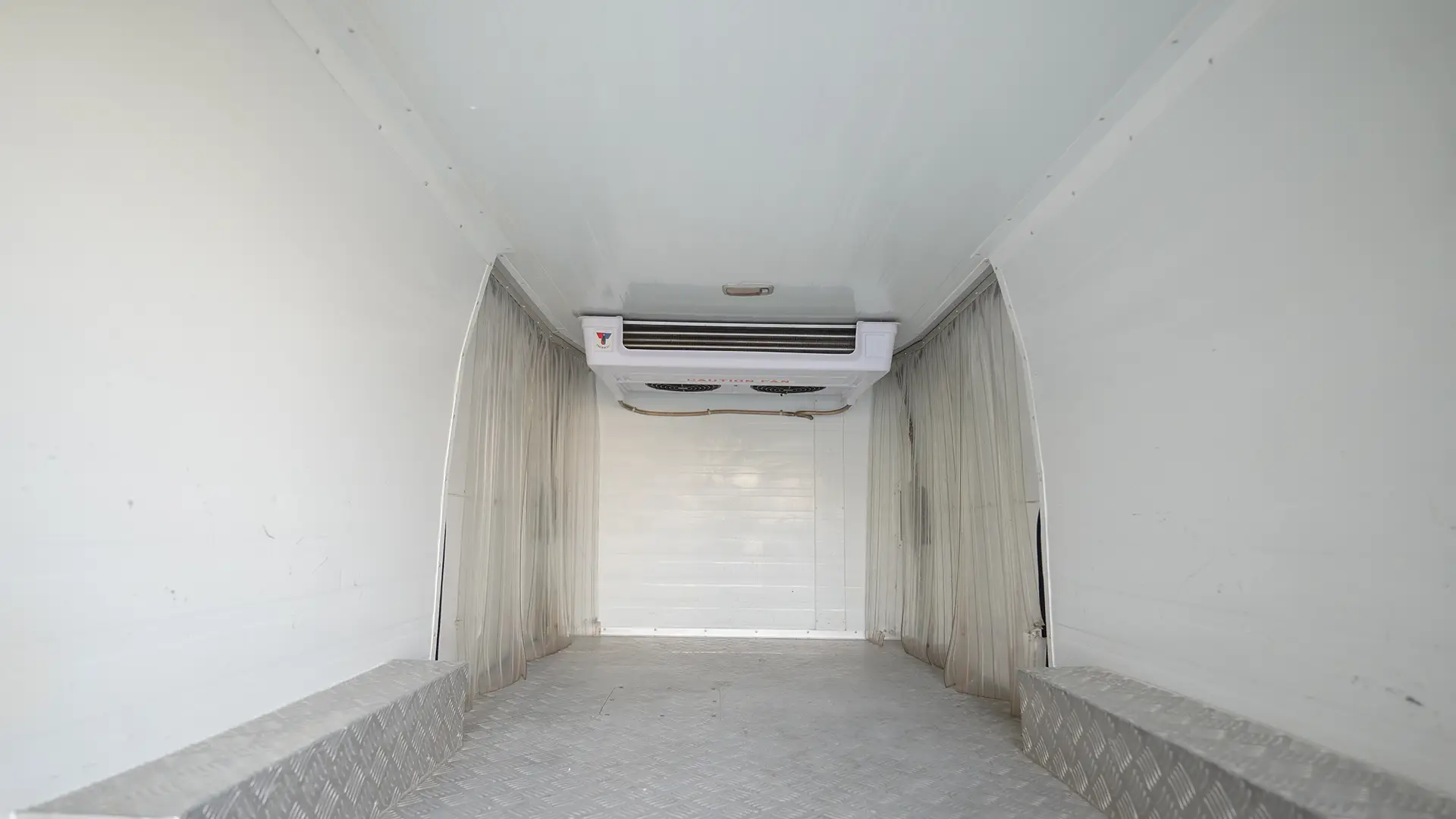 Used 2022 Toyota Hiace GL Standard Roof in White – Chiller Box Rear Opening View for Sale at First Choice Cars Dubai Sharjah