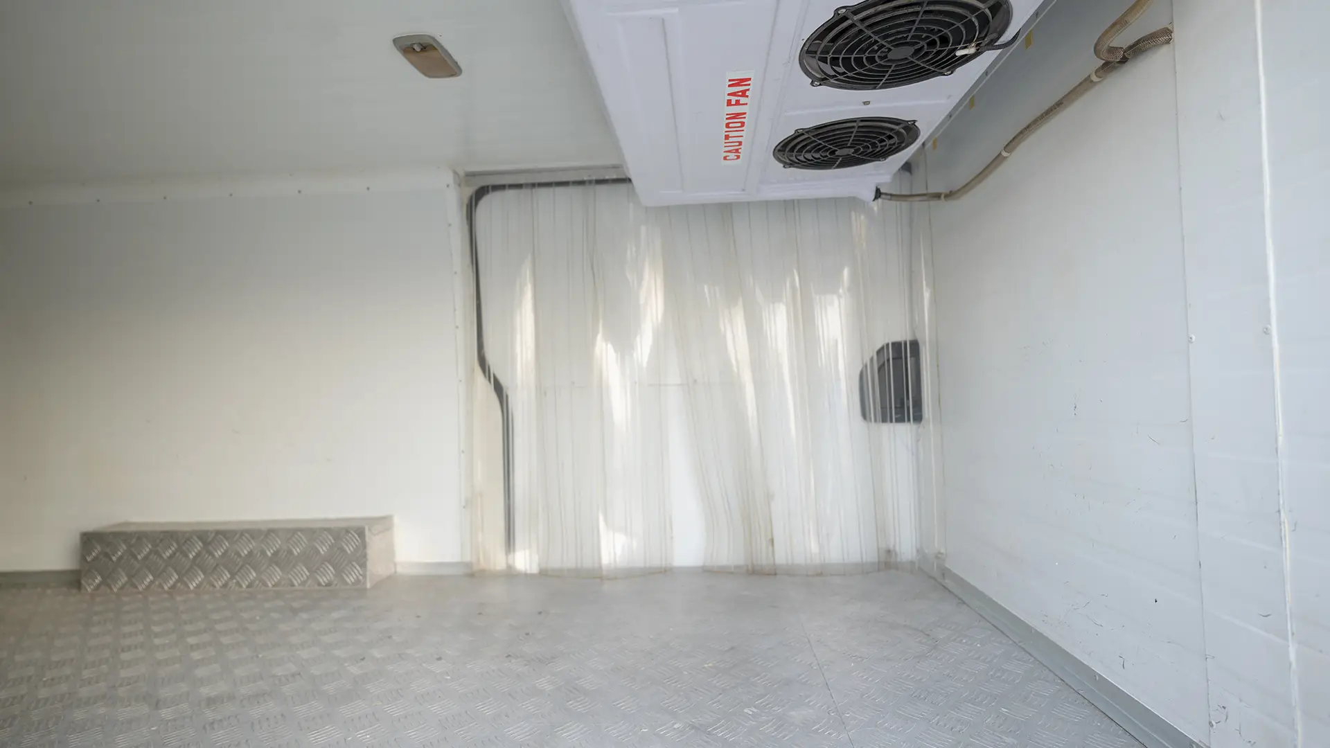 Used 2022 Toyota Hiace GL Standard Roof in White – Chiller Box Right Side Interior View for Sale at First Choice Cars Dubai Sharjah