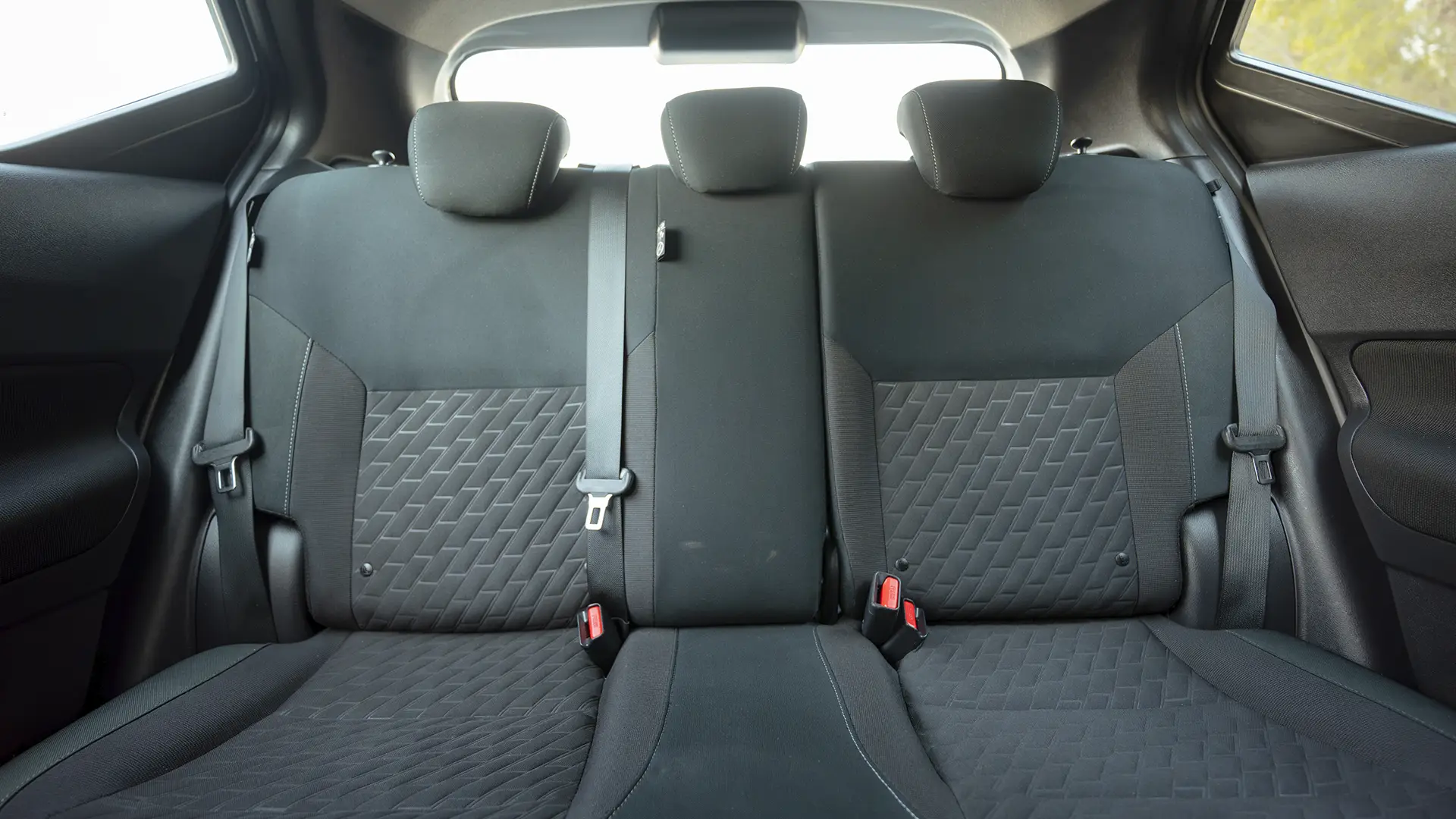 Used 2024 Nissan Kicks SV in White – Rear Seat View for Sale at First Choice Cars Dubai Sharjah