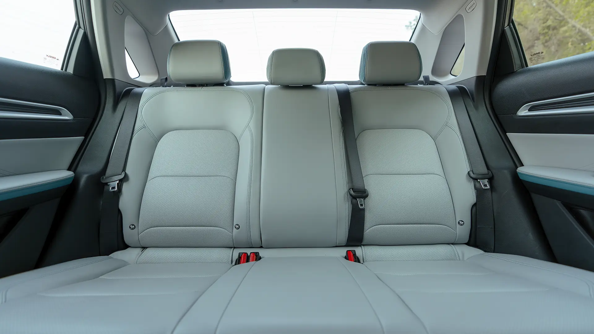 Used 2025 Geely Emgrand GF in Grey – Rear Seat View for Sale at First Choice Cars Dubai Sharjah