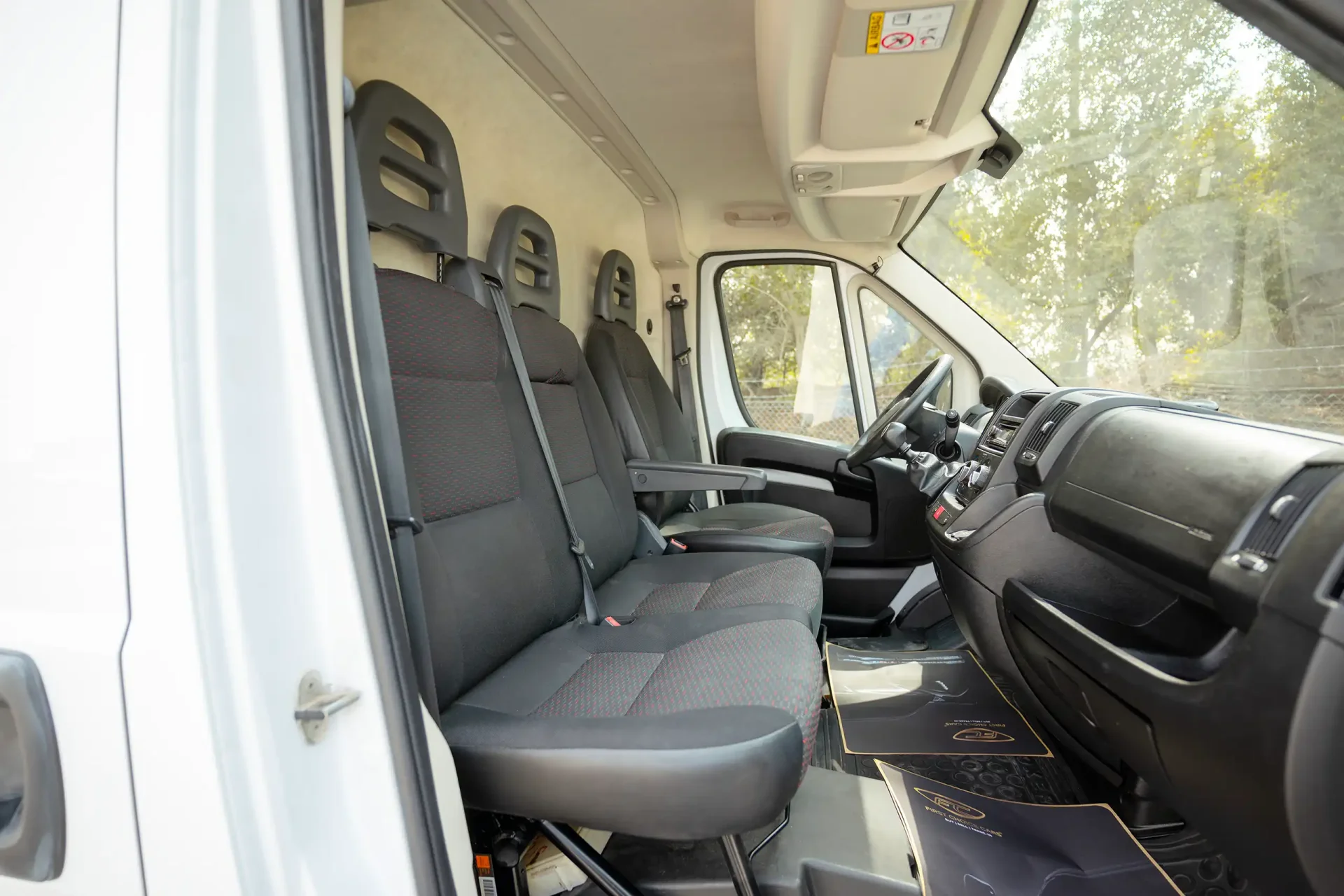Used 2022 Peugeot Boxer L2H2 in White – Front Passenger Side Cabin View for Sale at First Choice Cars Dubai Sharjah