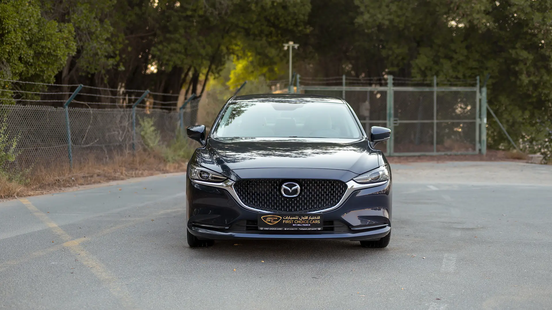 Used 2025 Mazda 6 Pure in Blue – Front View for Sale at First Choice Cars Dubai Sharjah