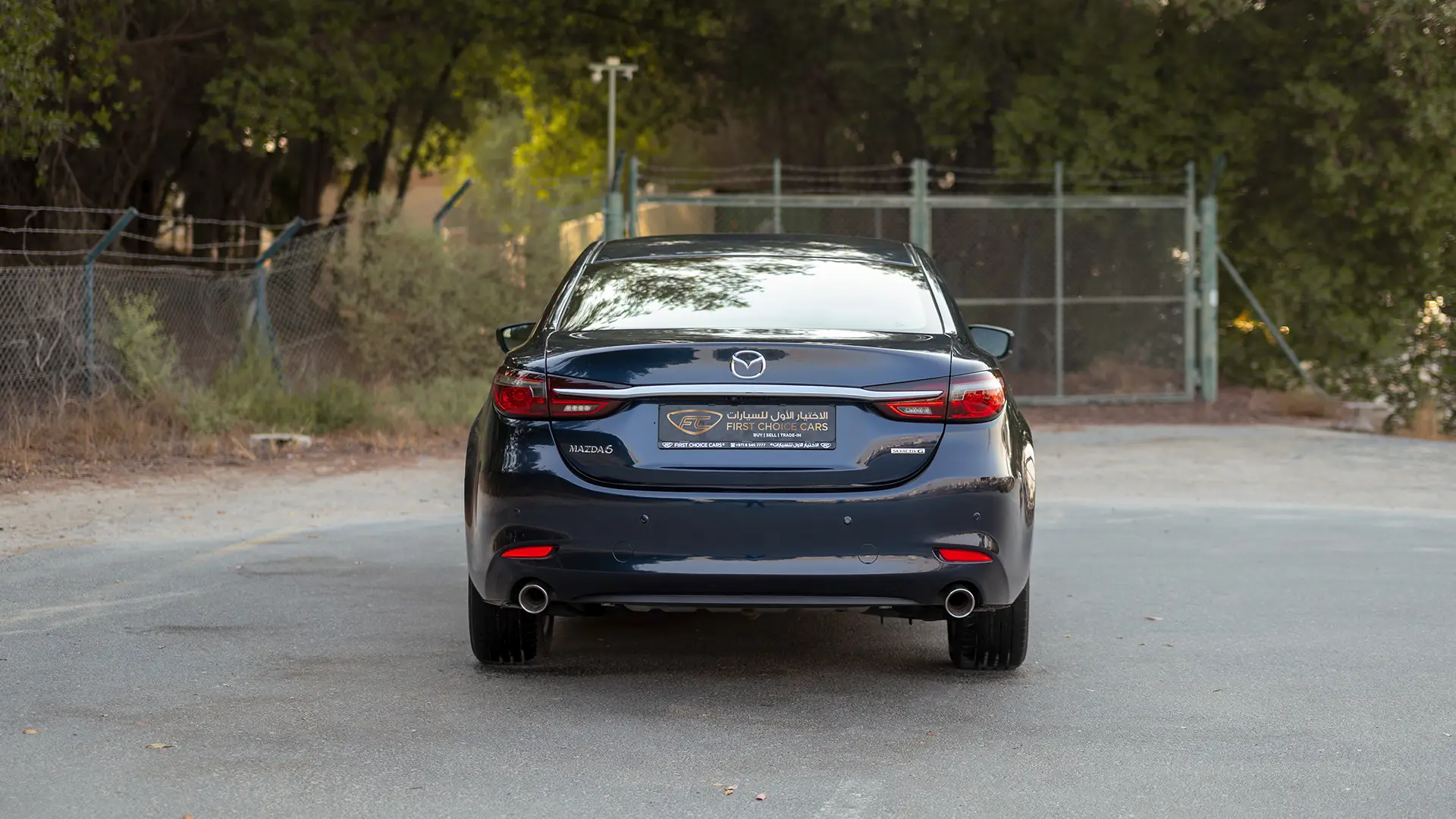 Used 2025 Mazda 6 Pure in Blue – Back/Rear View for Sale at First Choice Cars Dubai Sharjah