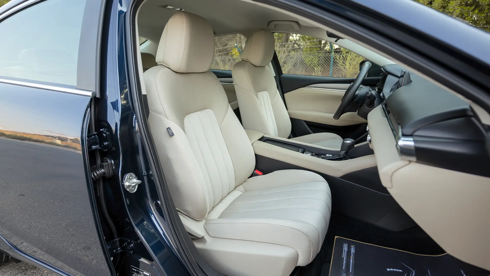 Used 2025 Mazda 6 Pure in Blue – Front Passenger Side Cabin View for Sale at First Choice Cars Dubai Sharjah