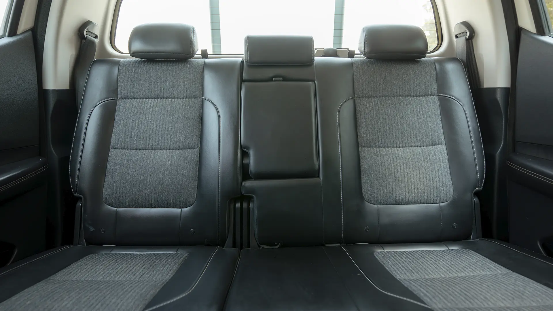 Used 2023 Peugeot Landtrek Double Cabin in White – Rear Seat View for Sale at First Choice Cars Dubai Sharjah