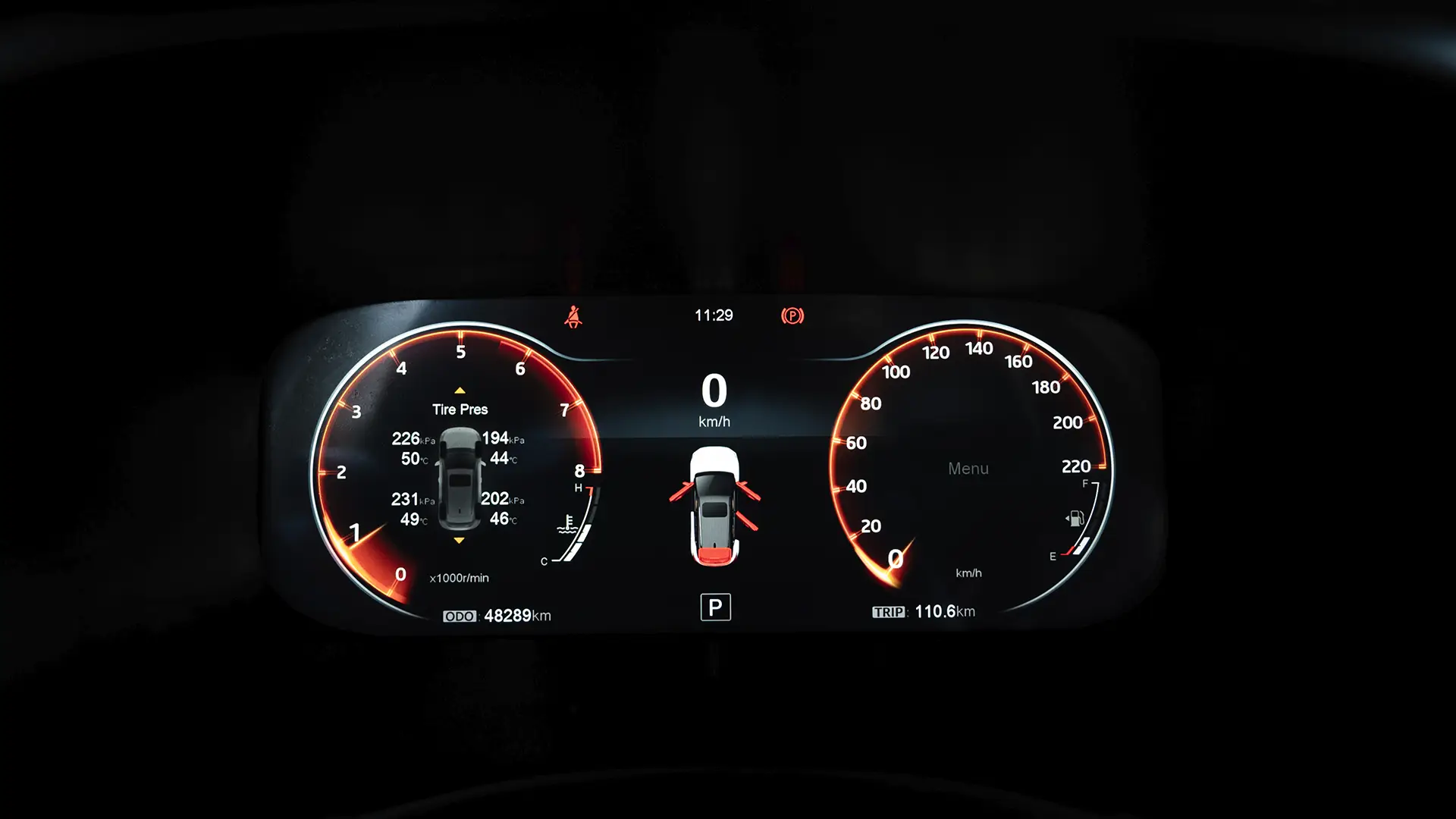 Used 2023 JAC JS4 Intelligent in Grey – Odometer / Mileage Reading View for Sale at First Choice Cars Dubai Sharjah