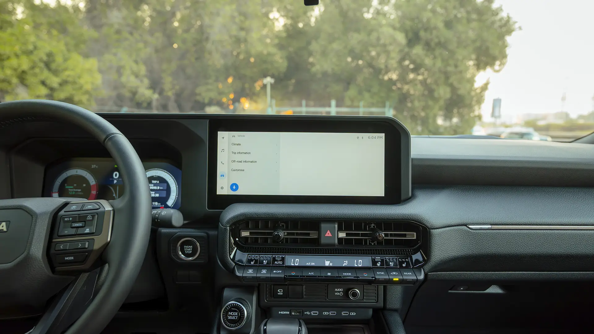 Used 2025 Toyota Prado Adventure in Blue – Infotainment / Touchscreen System for Sale at First Choice Cars Dubai Sharjah