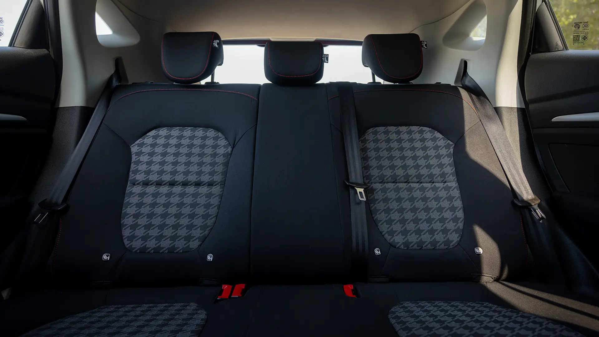 Used 2024 MG ZS Comfort in Silver – Rear Seat View for Sale at First Choice Cars Dubai Sharjah