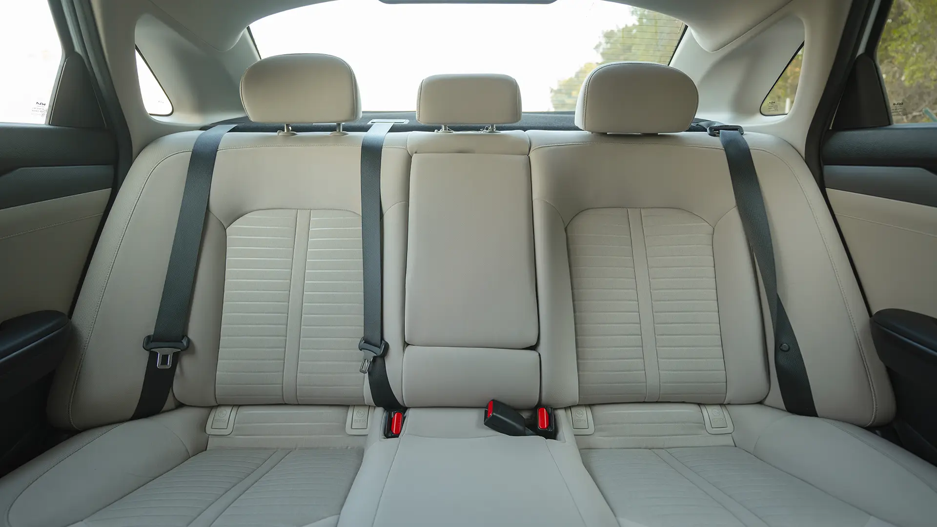 Used 2023 Kia K5 EX in White – Rear Seat View for Sale at First Choice Cars Dubai Sharjah