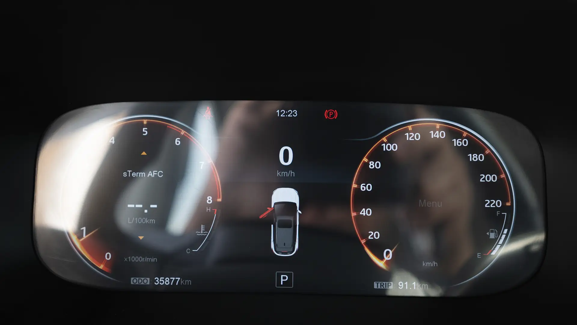 Used 2023 JAC JS4 Intelligent in White – Odometer / Mileage Reading View for Sale at First Choice Cars Dubai Sharjah