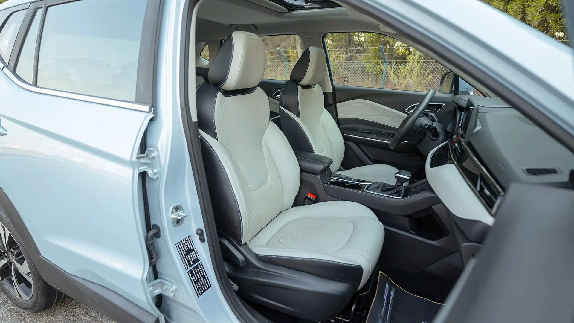Used 2023 JAC JS4 Intelligent in Blue – Front Passenger Side Cabin View for Sale at First Choice Cars Dubai Sharjah