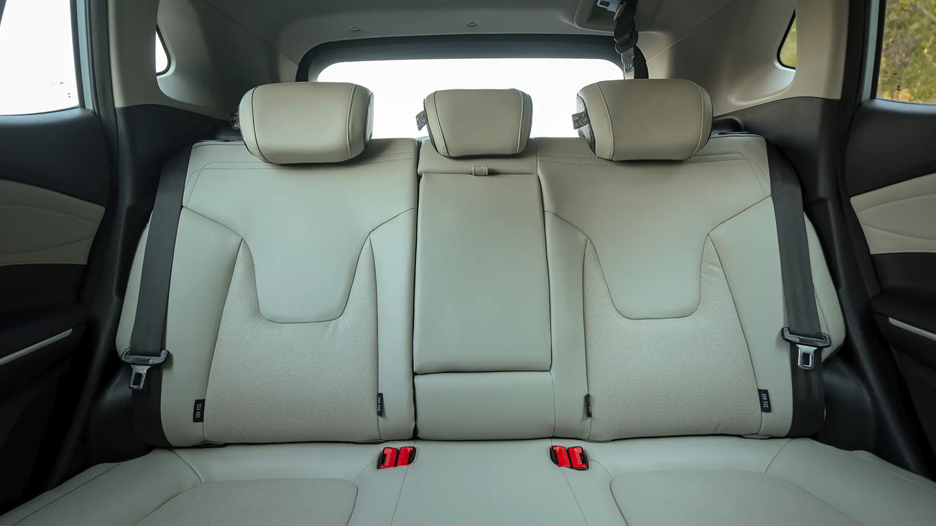 Used 2023 JAC JS4 Intelligent in Blue – Rear Seat View for Sale at First Choice Cars Dubai Sharjah