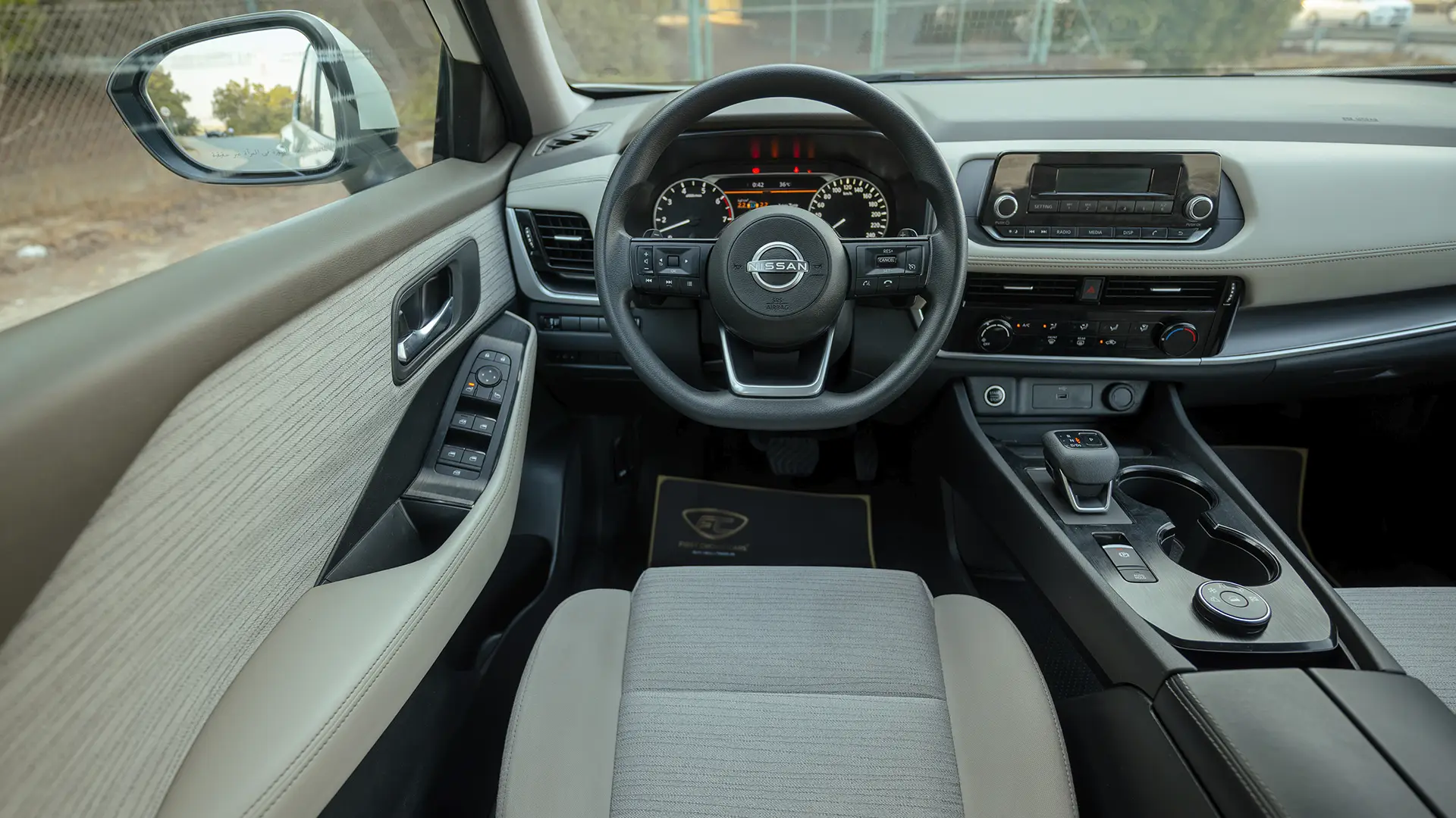 Used 2024 Nissan X-Trail S in White – Steering Wheel & Instrument Cluster for Sale at First Choice Cars Dubai Sharjah