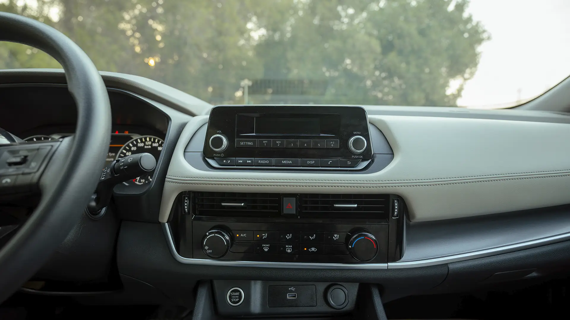 Used 2024 Nissan X-Trail S in White – Infotainment / Touchscreen System for Sale at First Choice Cars Dubai Sharjah