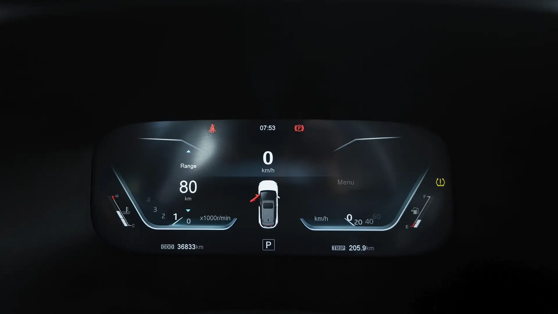 Used 2023 JAC JS4 Intelligent in Black – Odometer / Mileage Reading View for Sale at First Choice Cars Dubai Sharjah