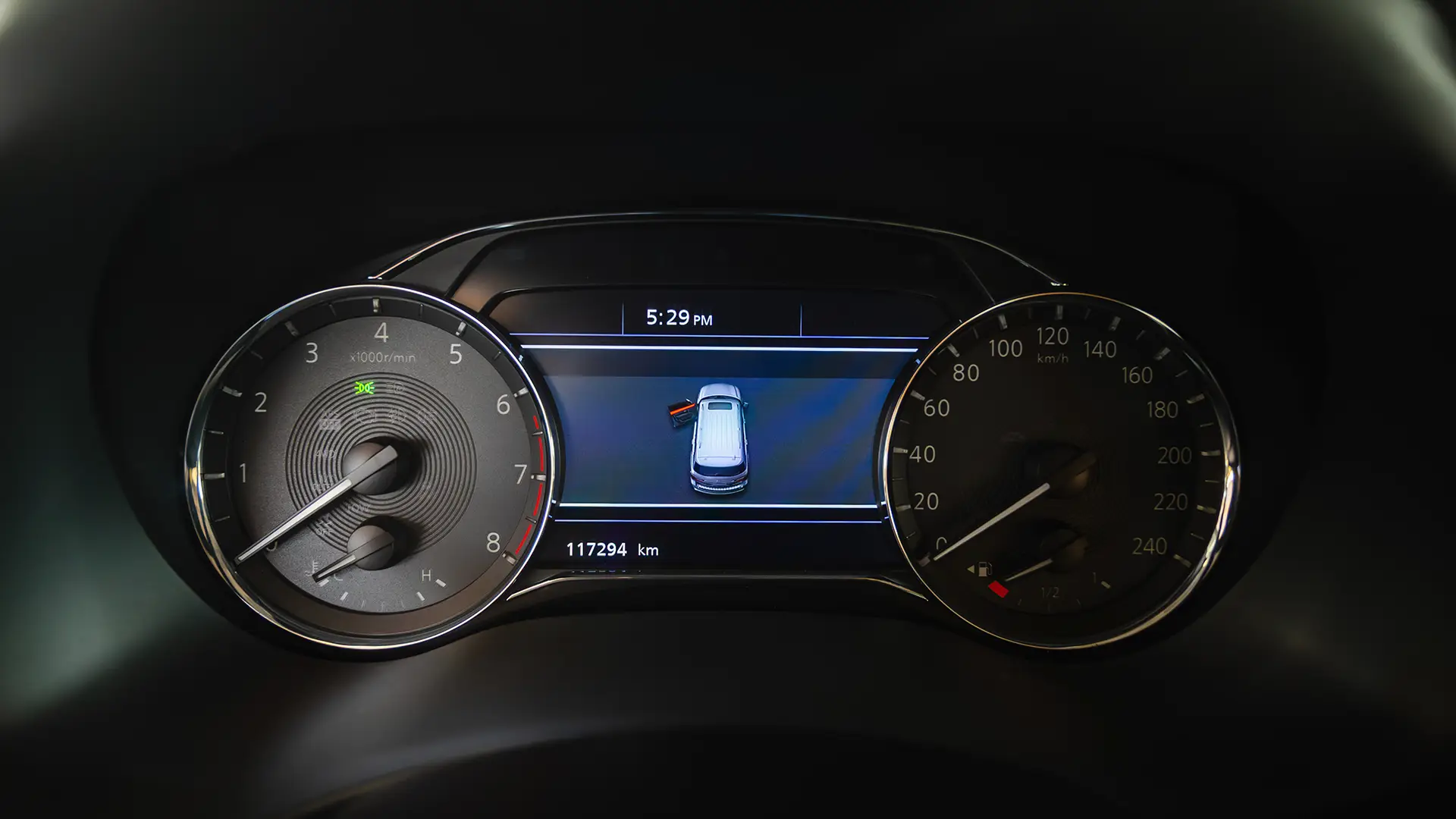 Used 2021 Infiniti QX80 Sensory in Black – Odometer / Mileage Reading View for Sale at First Choice Cars Dubai Sharjah