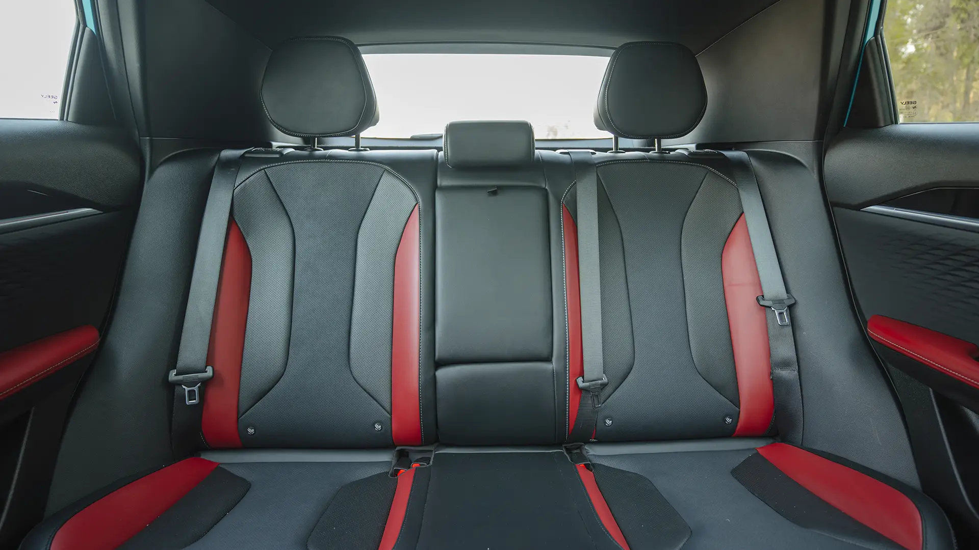 Used 2025 Geely Coolray GF in Blue – Rear Seat View for Sale at First Choice Cars Dubai Sharjah