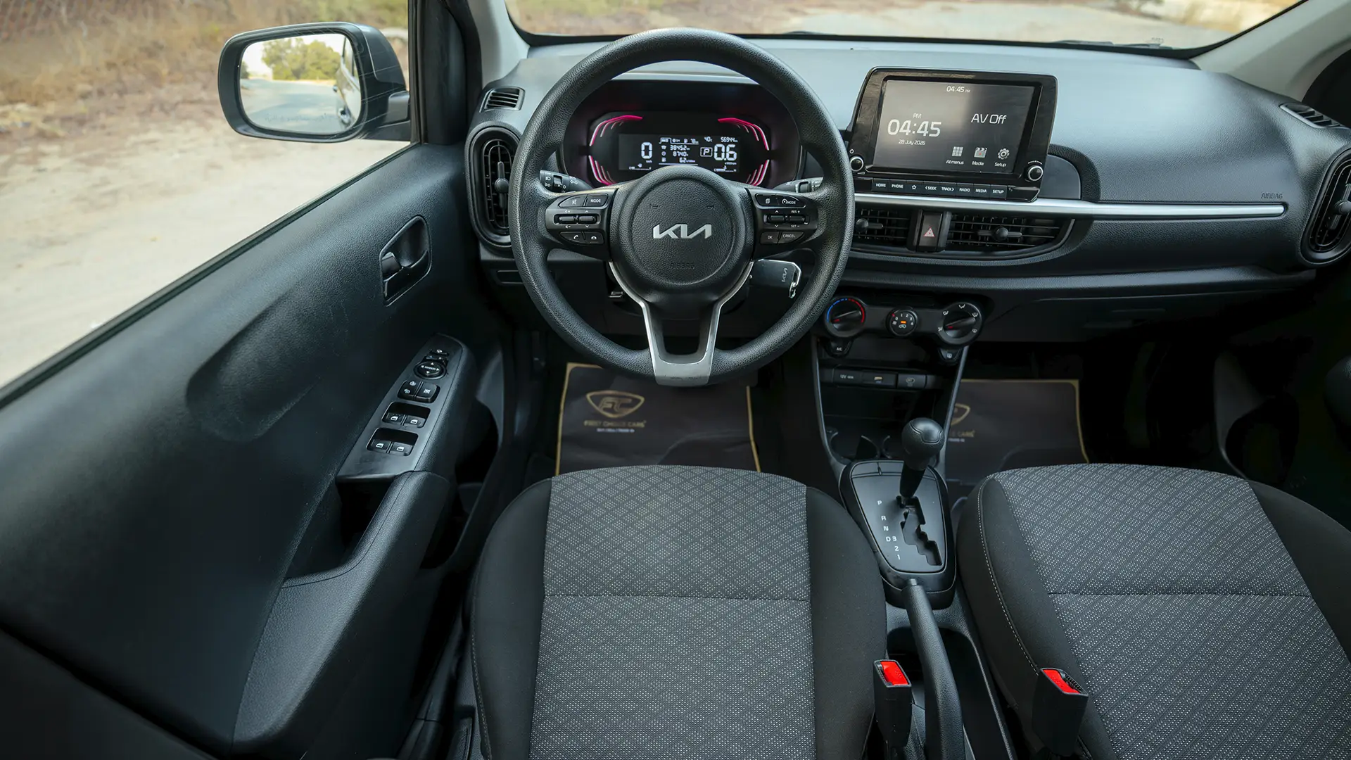 Used 2024 Kia Picanto LX in Grey – Steering Wheel & Instrument Cluster for Sale at First Choice Cars Dubai Sharjah