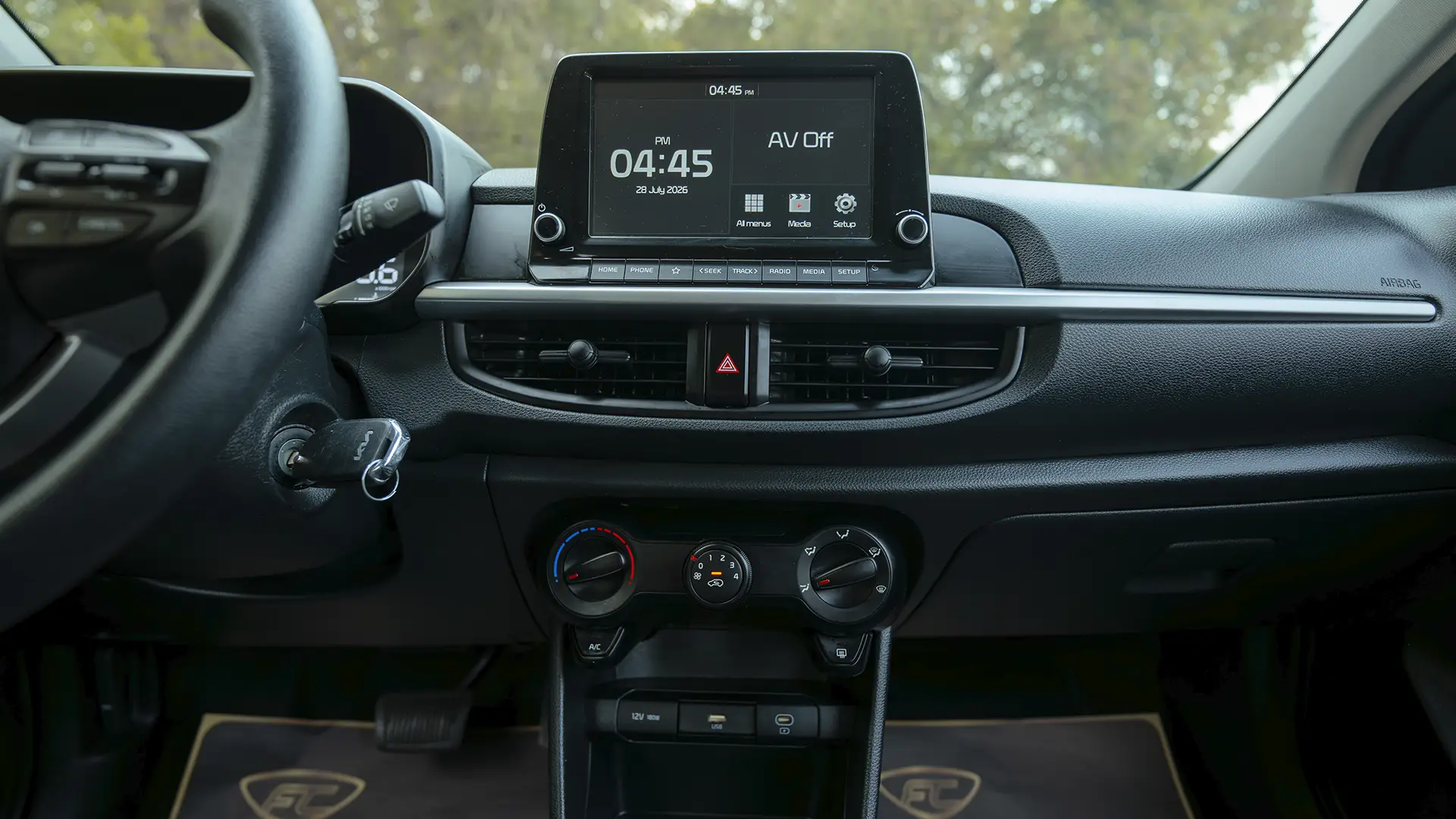 Used 2024 Kia Picanto LX in Grey – Infotainment / Touchscreen System for Sale at First Choice Cars Dubai Sharjah