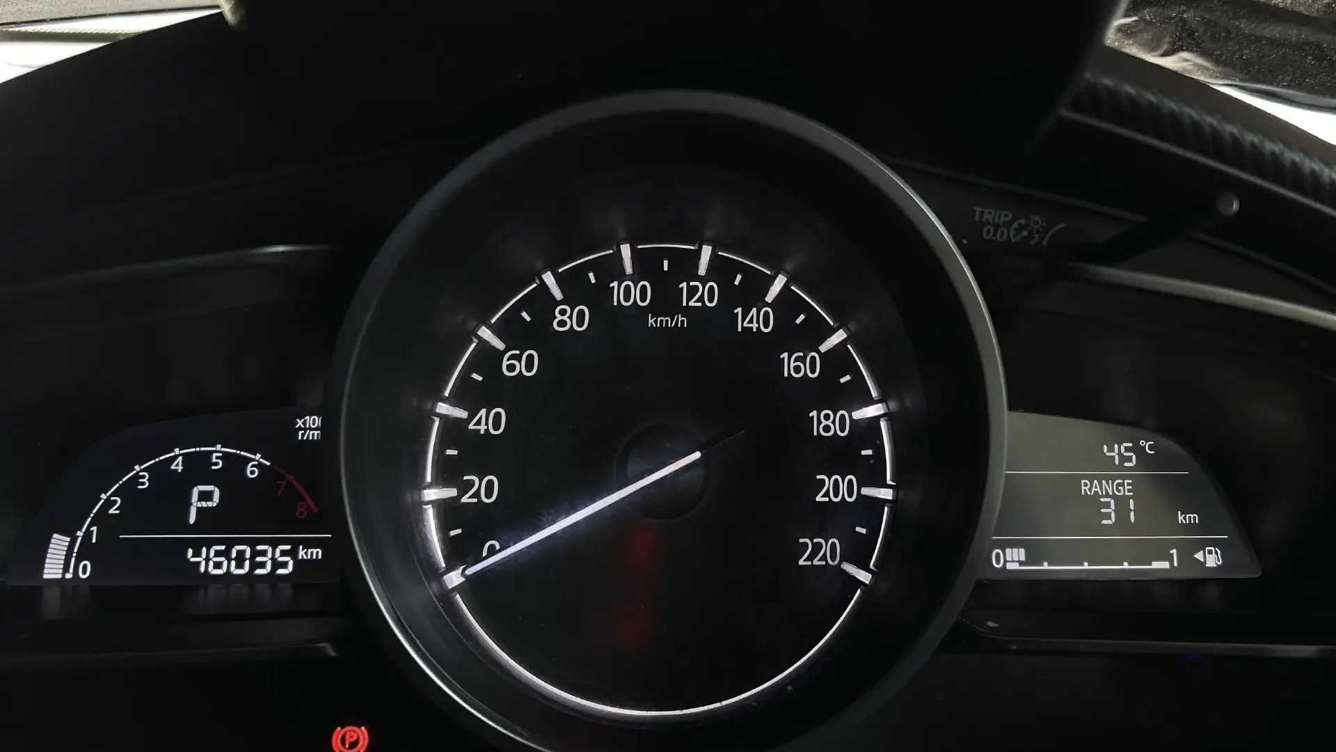 Used 2023 Mazda CX-3 GS in Blue – Odometer / Mileage Reading View