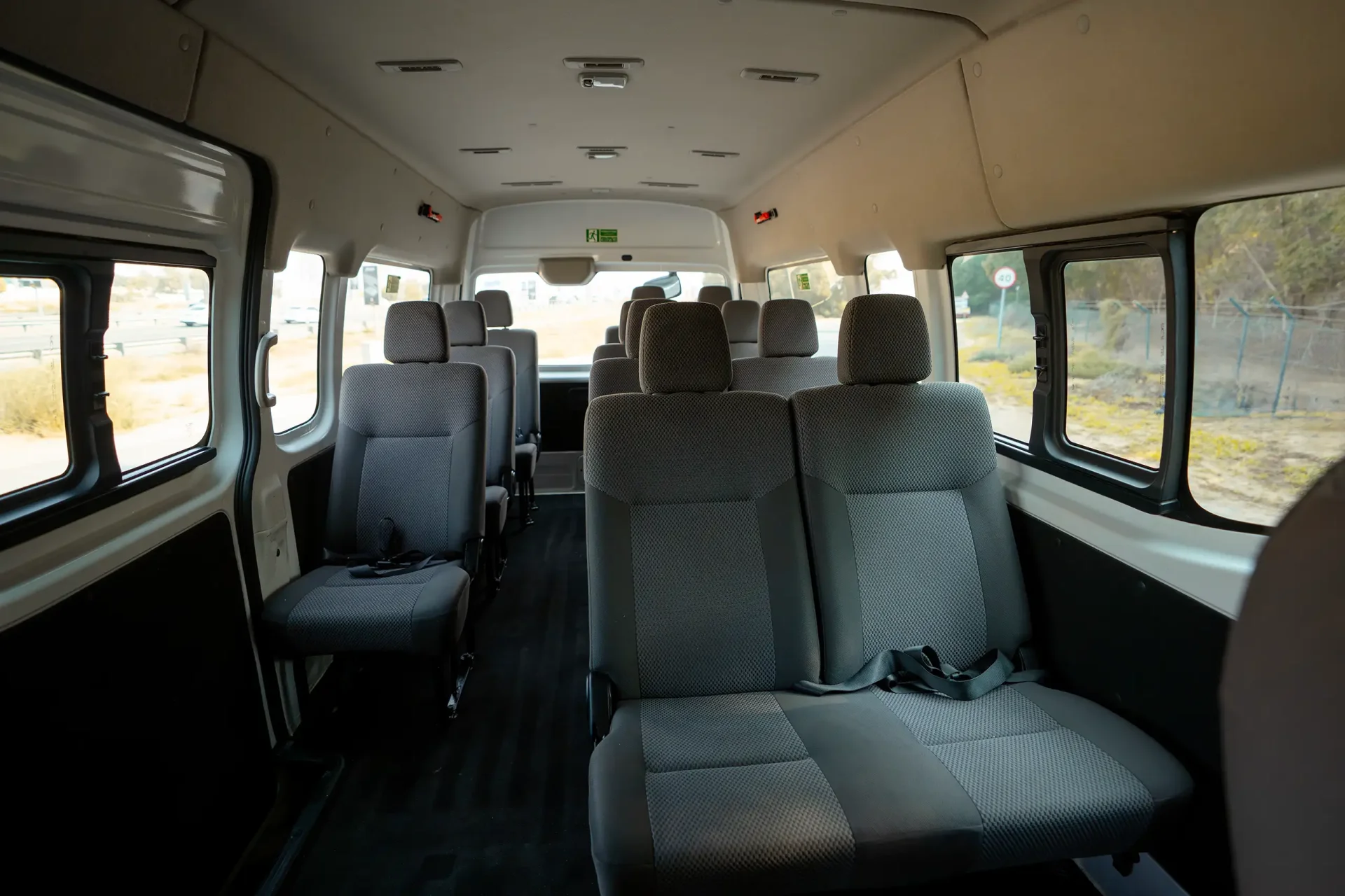Used 2024 Nissan Urvan High Roof in White – Rear Seat View