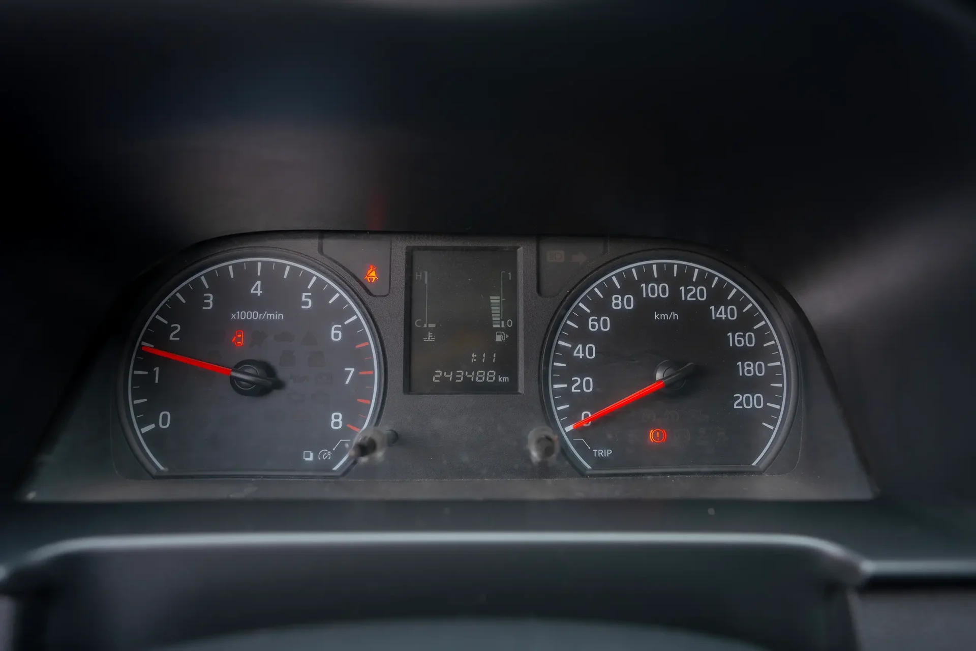 Used 2024 Nissan Urvan High Roof in White – Odometer / Mileage Reading View
