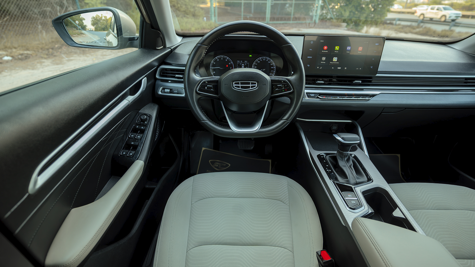 Used 2024 Geely Emgrand GS in Gold – Steering Wheel & Instrument Cluster for Sale at First Choice Cars Dubai Sharjah