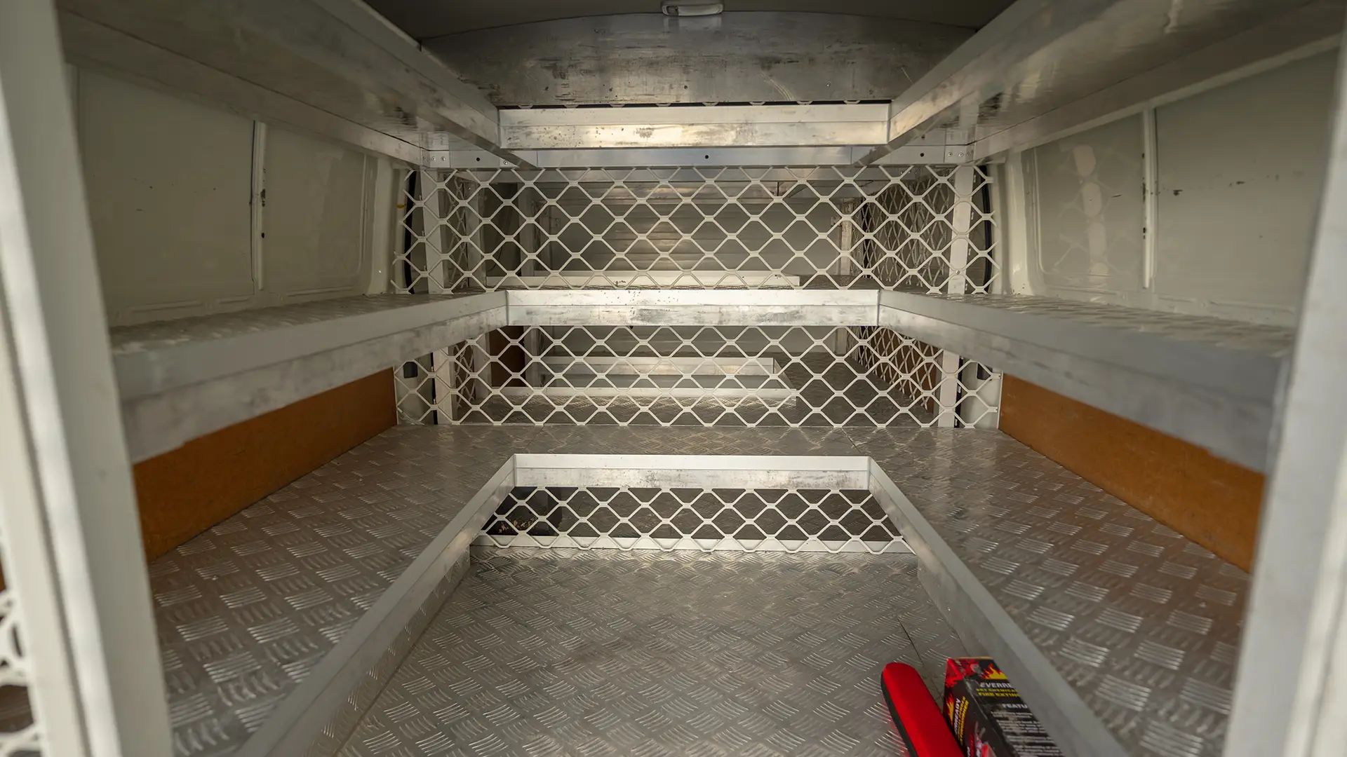 Used 2022 Toyota Hiace GL Standard Roof in White – Freezer Box Rear Opening View