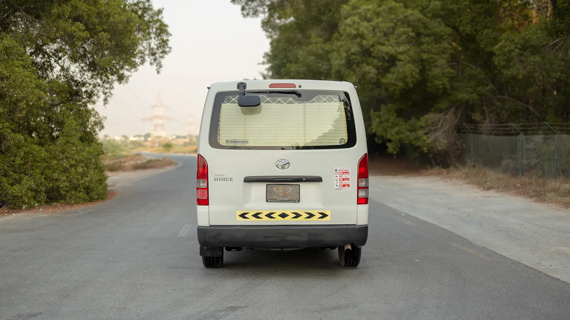 Used 2022 Toyota Hiace GL Standard Roof in White – Back/Rear View