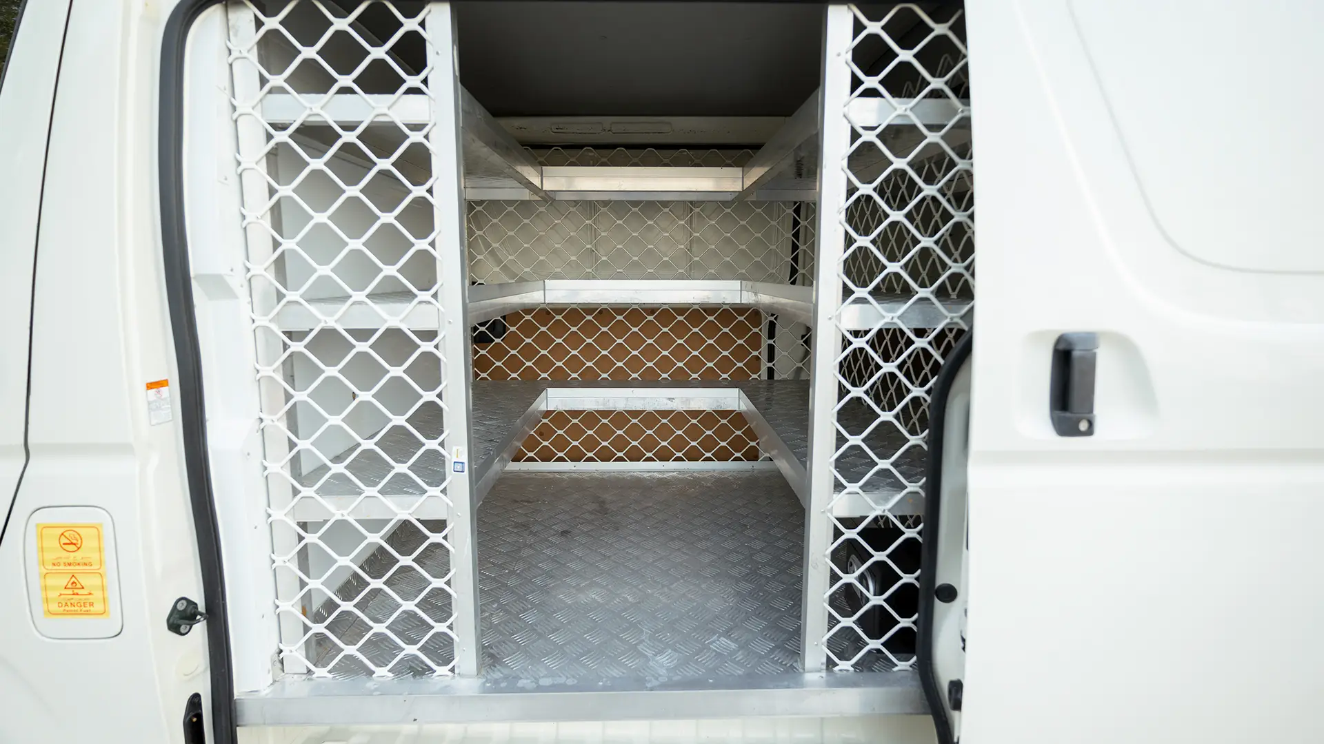 Used 2022 Toyota Hiace GL Standard Roof in White – Delivery Box Right Side Interior View