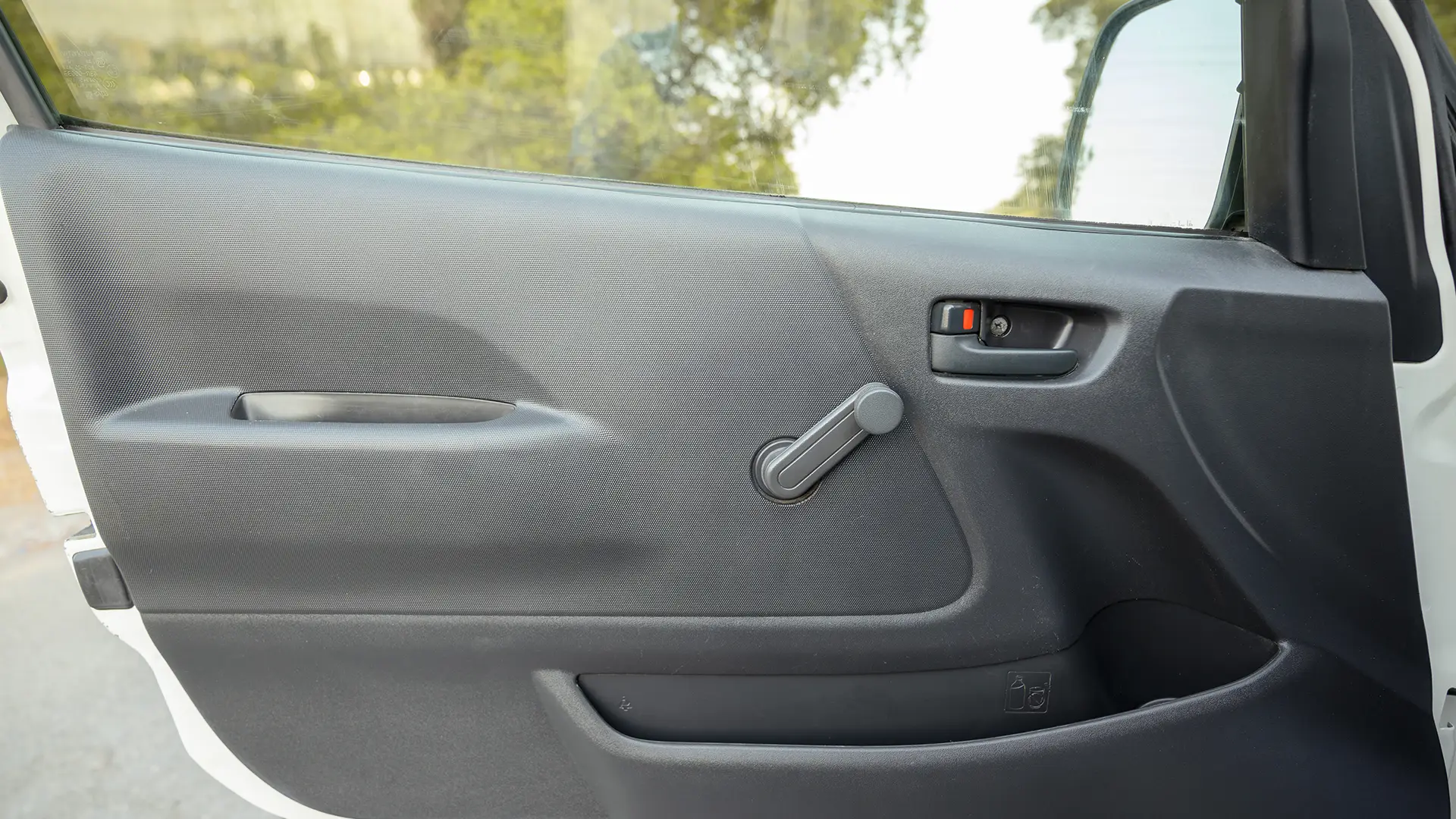 Used 2022 Toyota Hiace GL Standard Roof in White – Driver Door Panel Full View