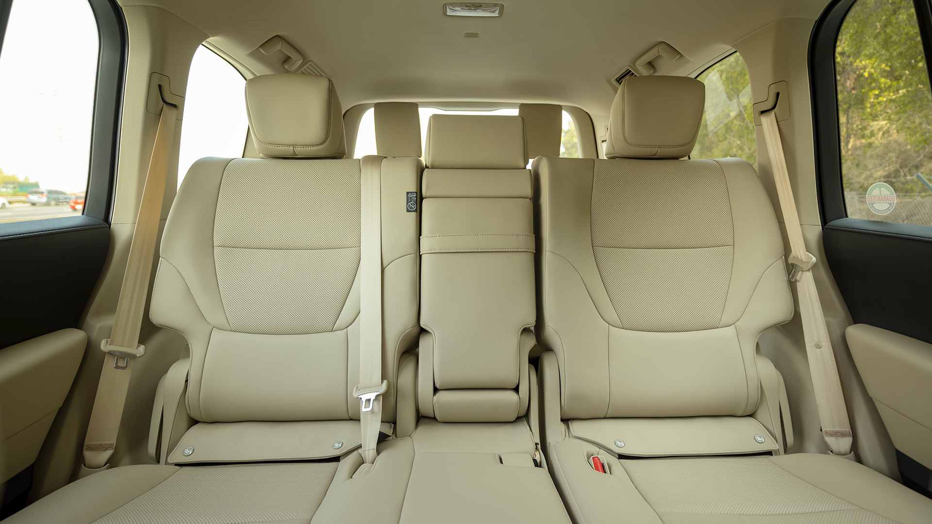 Used 2025 Toyota Land Cruiser GXR in White – Rear Seat View for Sale at First Choice Cars Dubai Sharjah