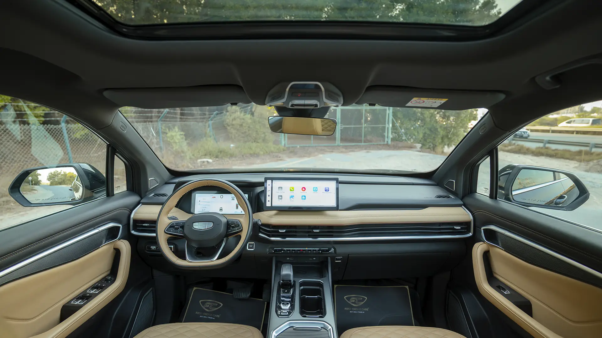 Used 2025 Geely Okavango GK in Black – Front Cabin / Dashboard Full View