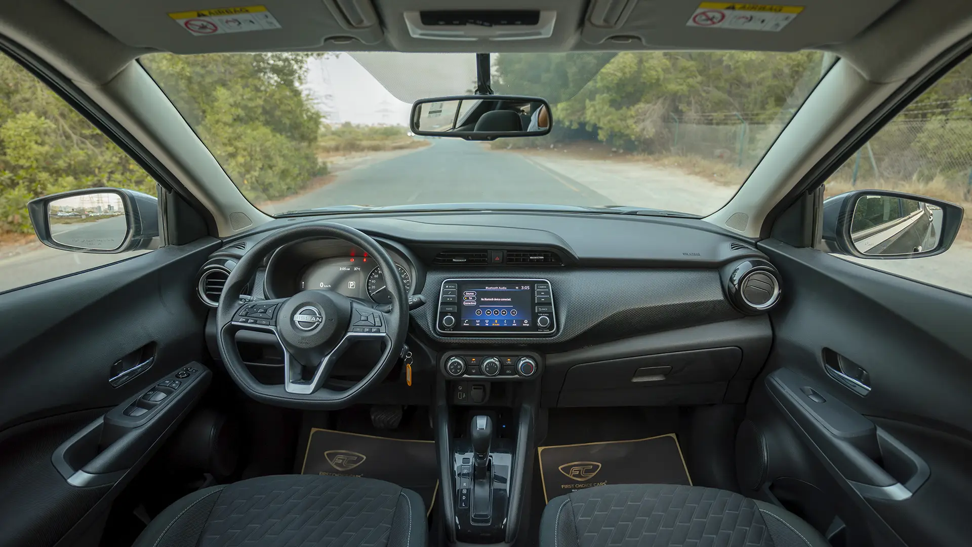 Used 2024 Nissan Kicks SV in Grey – Front Cabin / Dashboard Full View