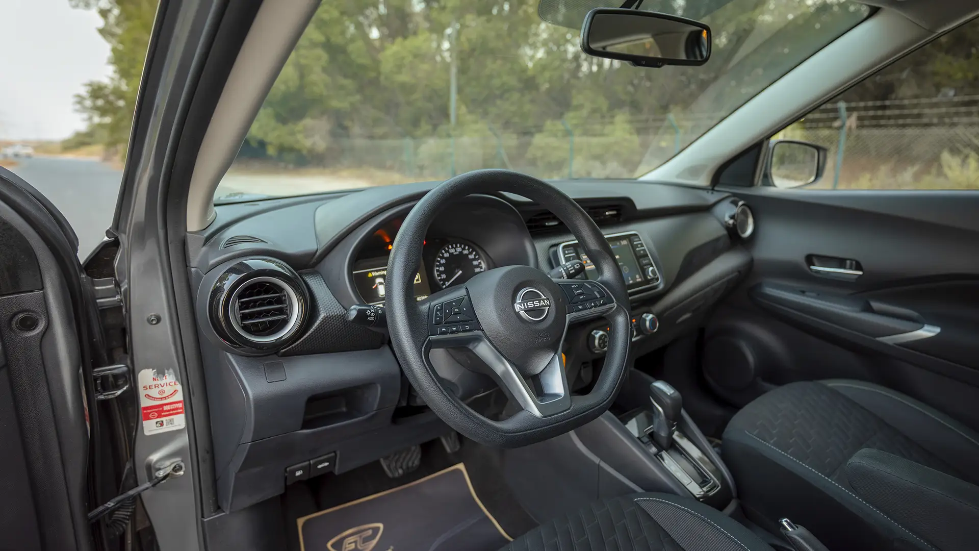 Used 2024 Nissan Kicks SV in Grey – Driver Side Dashboard & Steering View