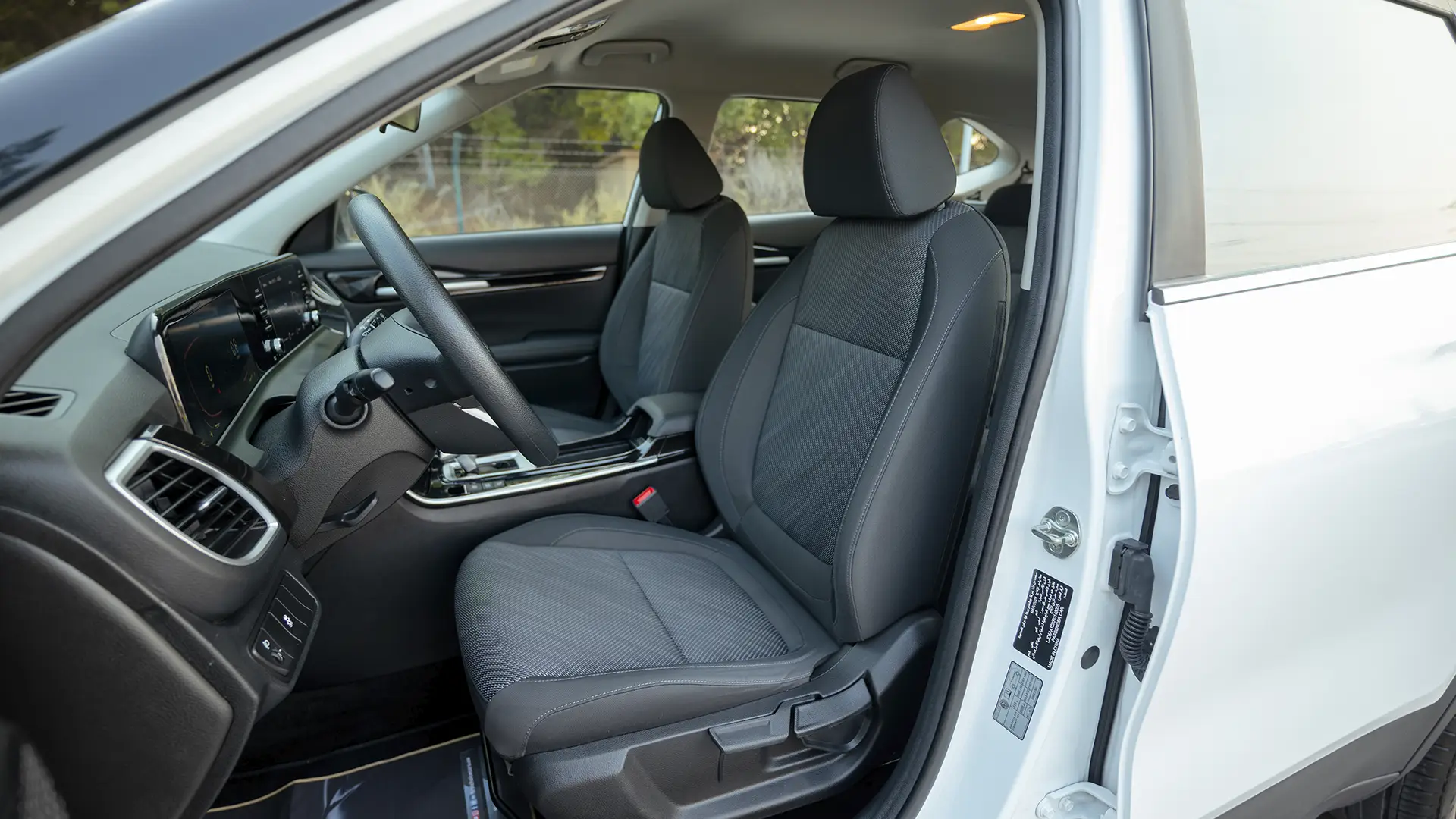 Used 2024 Kia Seltos LX in White – Front Driver Side Cabin View